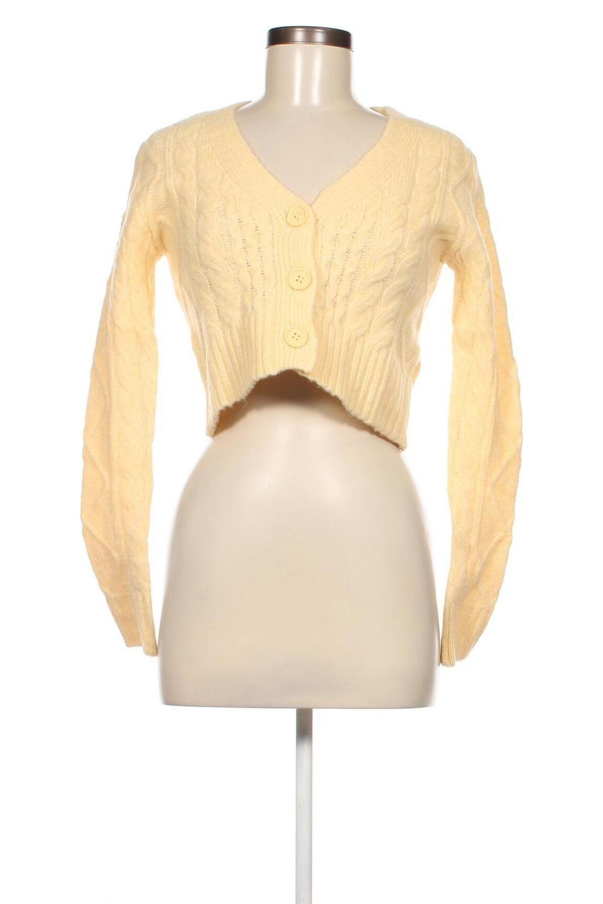 Damen Strickjacke Tally Weijl, Größe S, Farbe Gelb, Preis € 3,56