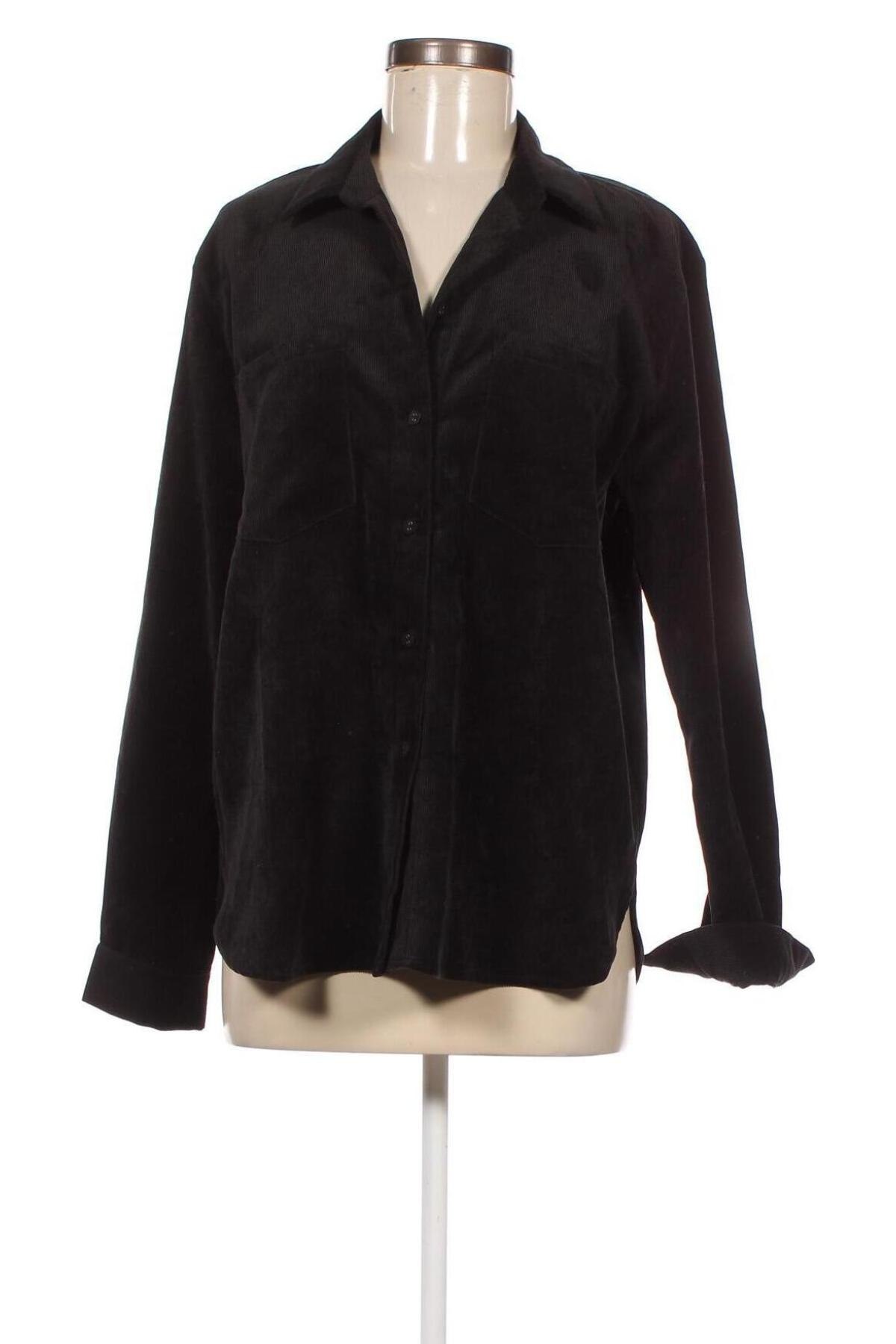 Дамска риза Gina Tricot, Размер M, Цвят Черен, Цена 12,00 лв.