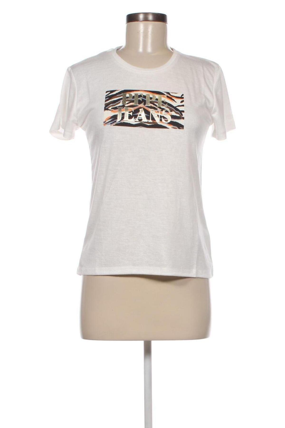 Damen T-Shirt Pepe Jeans, Größe XS, Farbe Weiß, Preis € 15,55