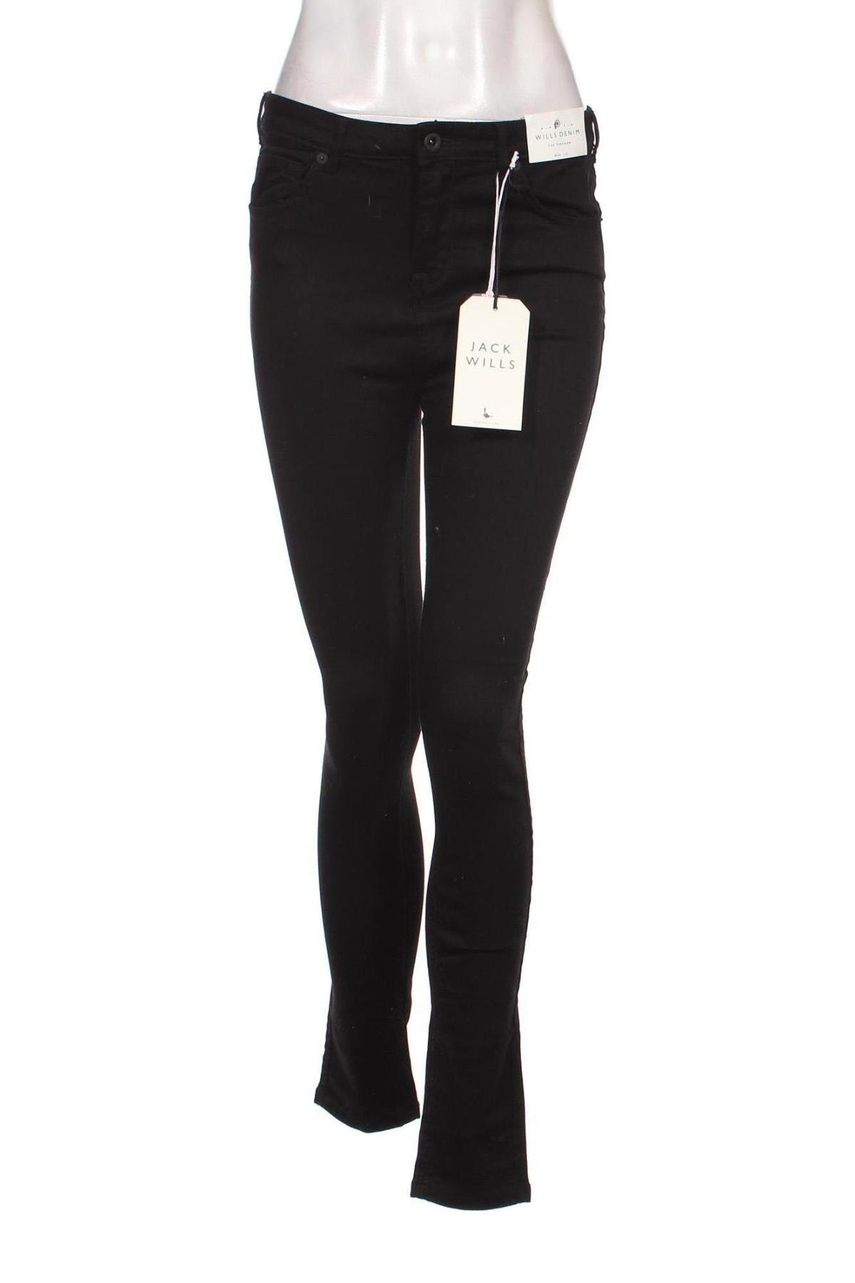 Γυναικείο Τζίν Jack Wills, Μέγεθος S, Χρώμα Μαύρο, Τιμή 4,93 €