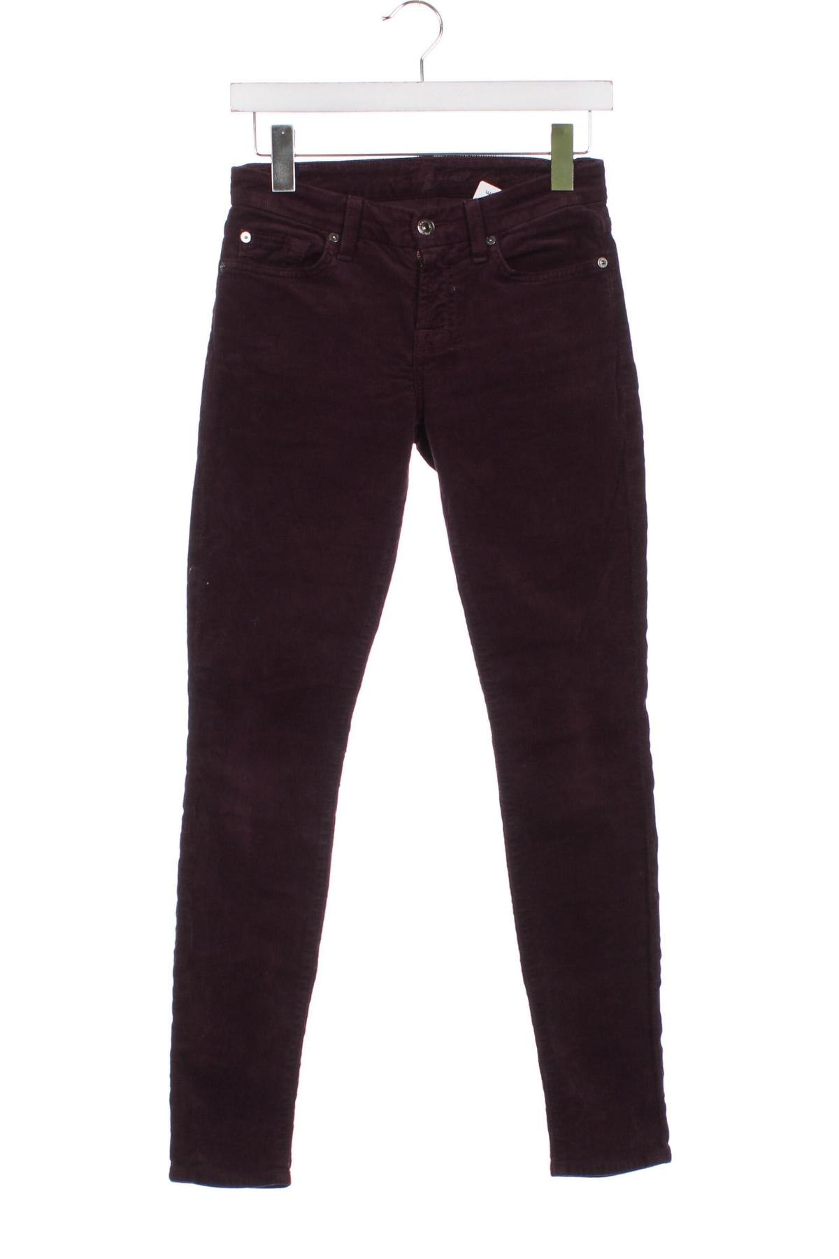 Дамски джинси 7 For All Mankind, Размер XS, Цвят Лилав, Цена 21,28 лв.