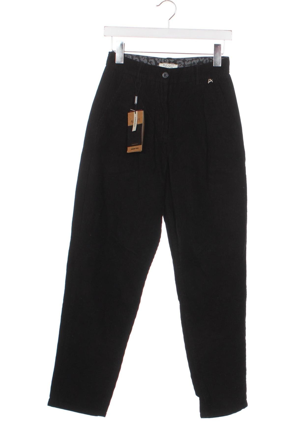 Γυναικείο κοτλέ παντελόνι Alcott, Μέγεθος XS, Χρώμα Μαύρο, Τιμή 4,27 €