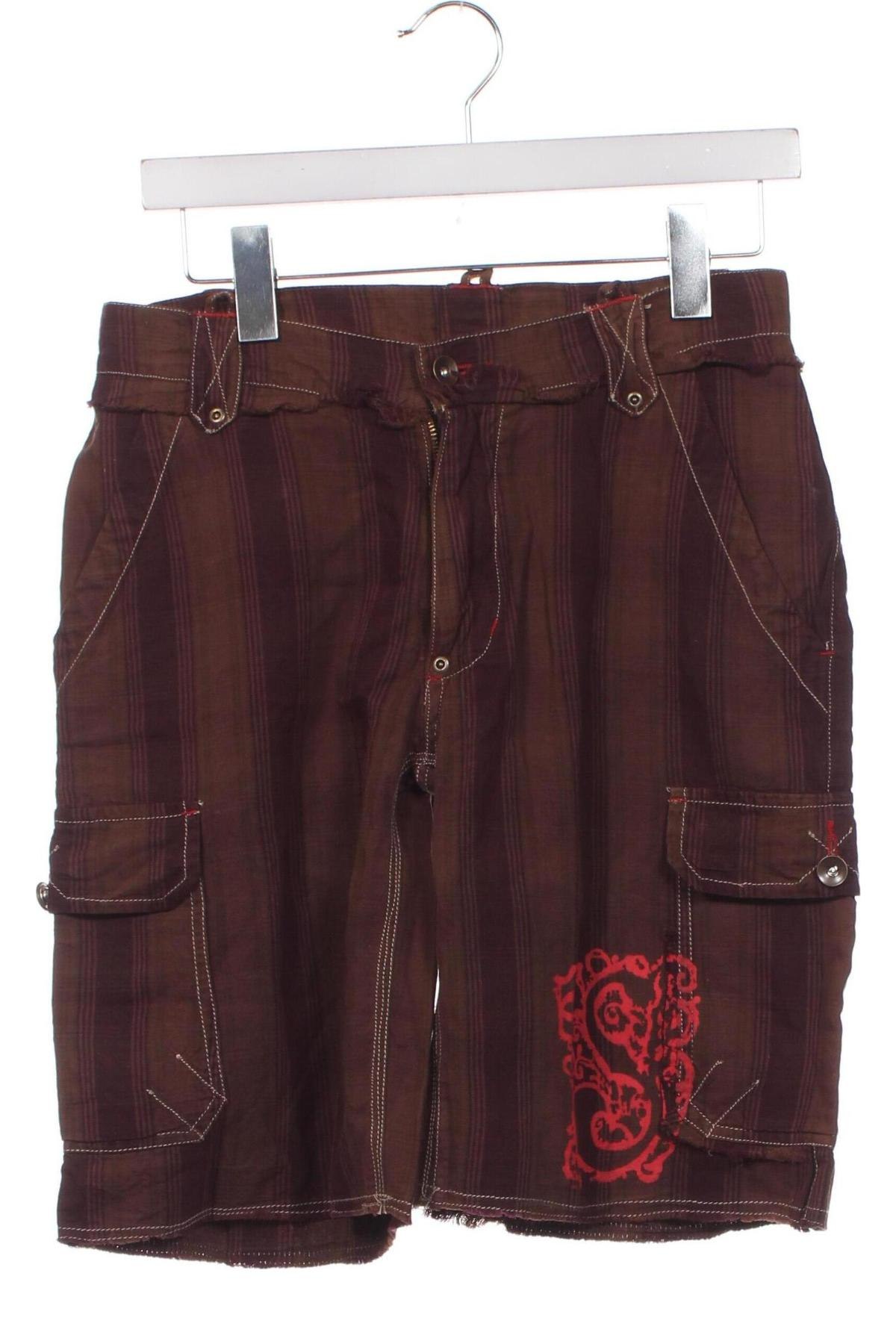 Дамски къс панталон, Размер XL, Цвят Кафяв, Цена 20,15 лв.