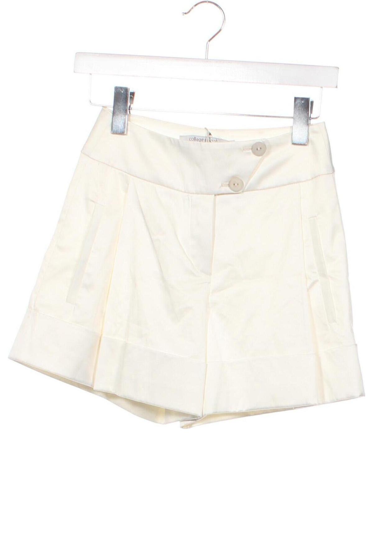Дамски къс панталон, Размер XXS, Цвят Бял, Цена 22,32 лв.