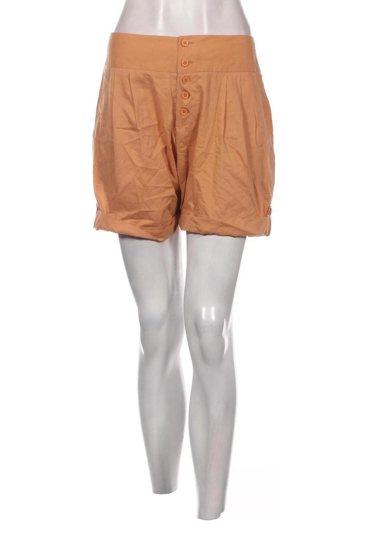 Дамски къс панталон April May, Размер XS, Цвят Бежов, Цена 11,13 лв.