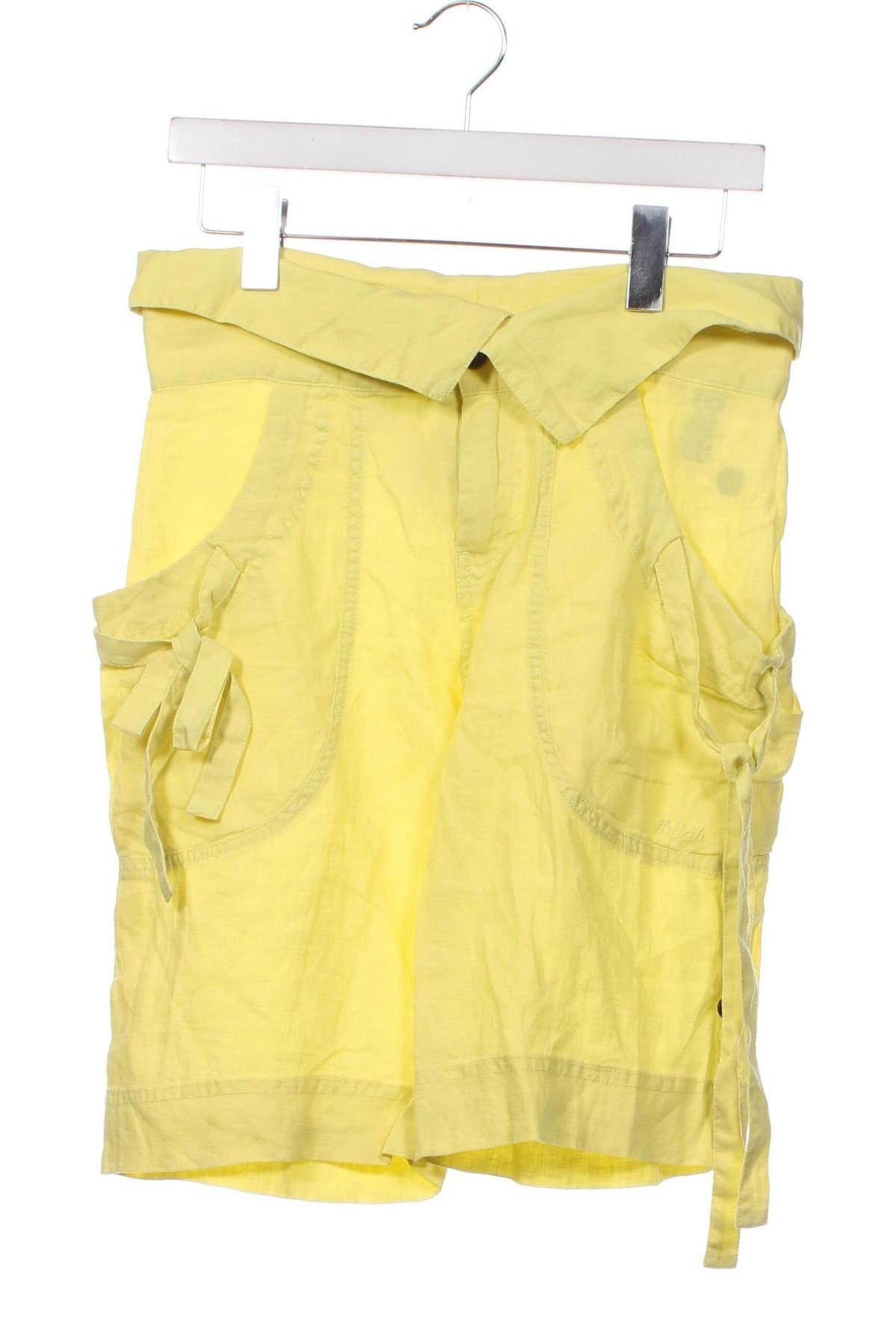 Дамски къс панталон Killah, Размер S, Цвят Жълт, Цена 23,46 лв.