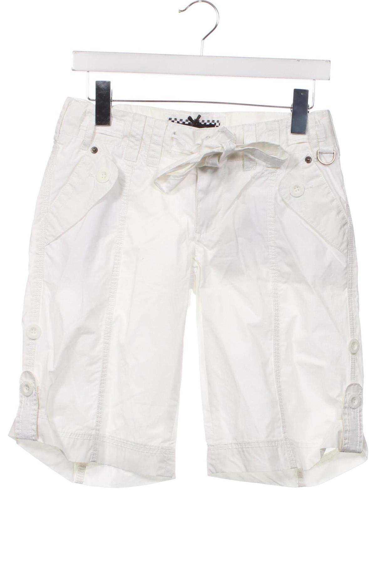 Дамски къс панталон Pepe Jeans, Размер S, Цвят Бял, Цена 16,32 лв.