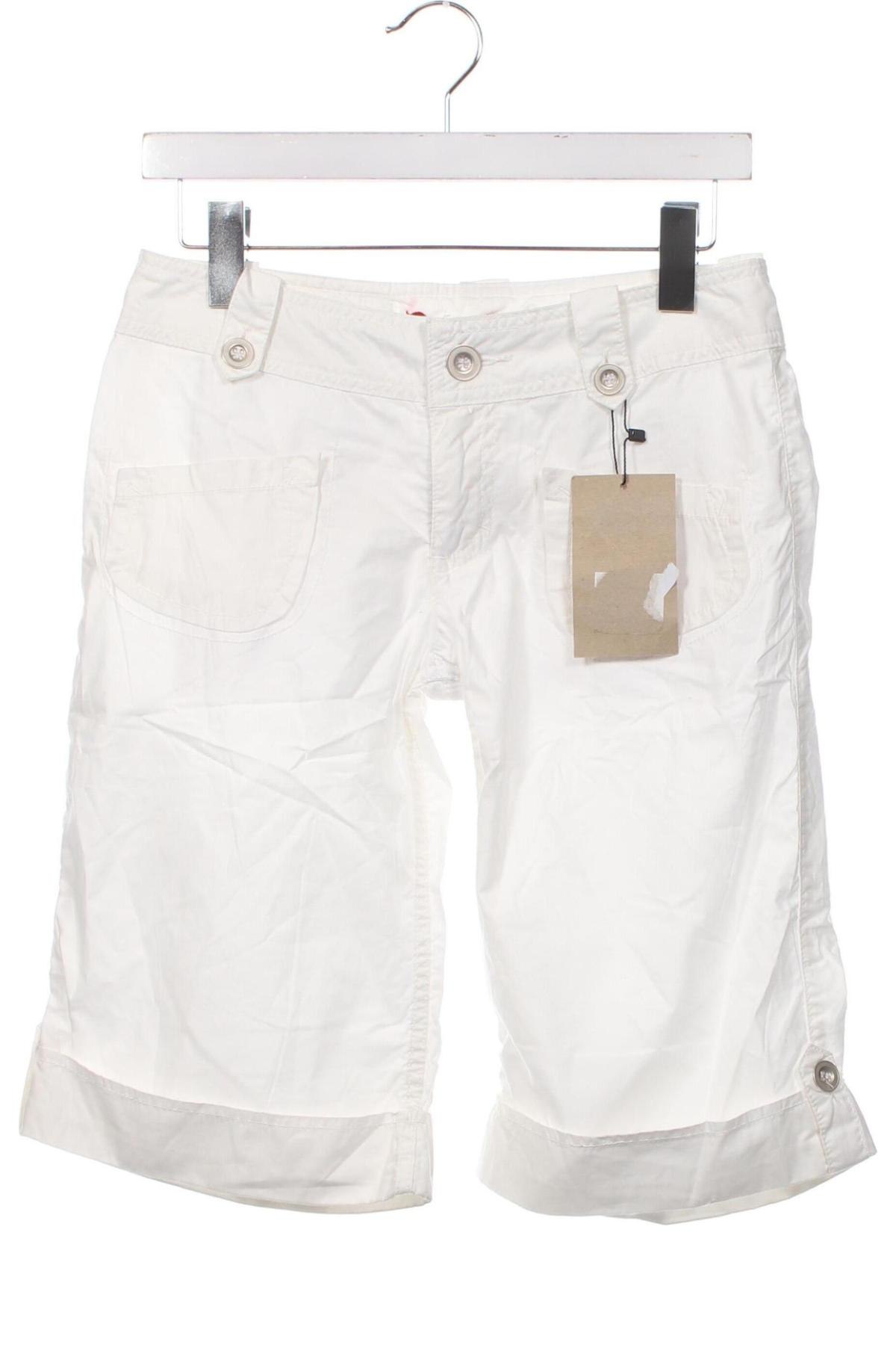 Дамски къс панталон Pepe Jeans, Размер S, Цвят Бял, Цена 18,36 лв.
