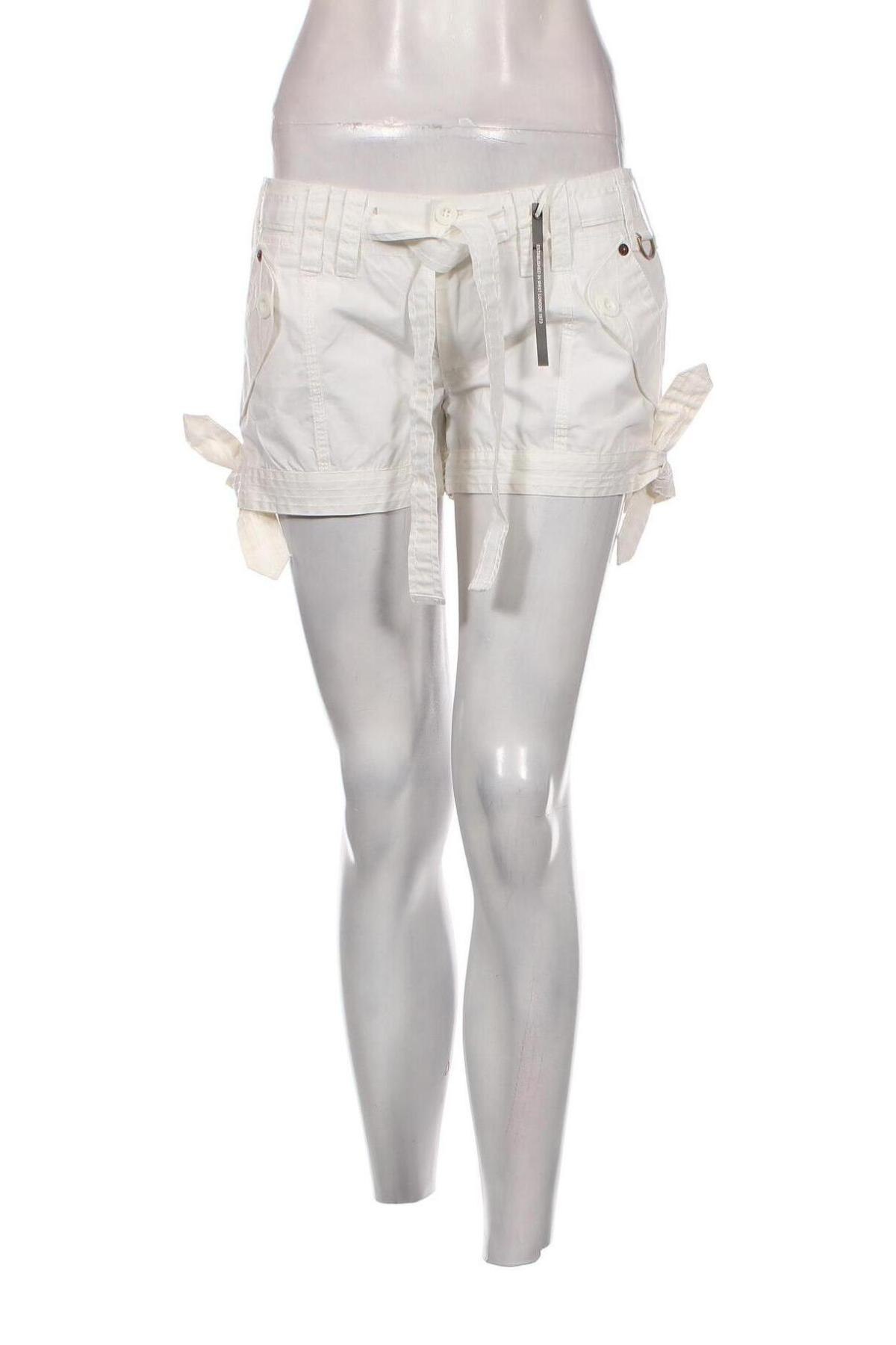 Дамски къс панталон Pepe Jeans, Размер S, Цвят Бял, Цена 10,20 лв.