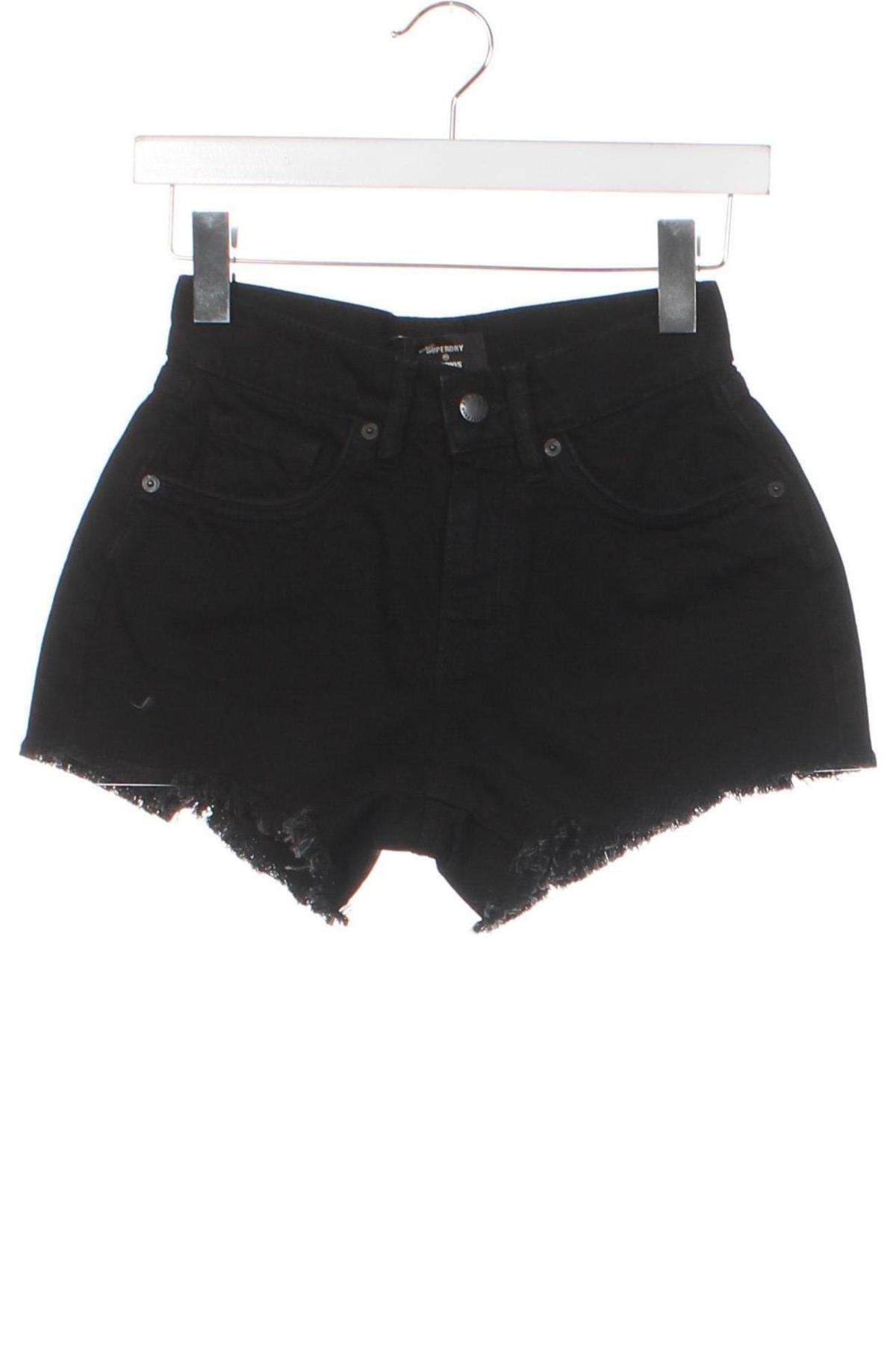 Γυναικείο κοντό παντελόνι Superdry, Μέγεθος XXS, Χρώμα Μαύρο, Τιμή 35,05 €