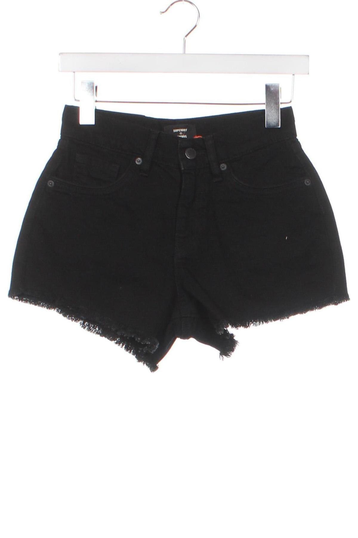 Γυναικείο κοντό παντελόνι Superdry, Μέγεθος XS, Χρώμα Μαύρο, Τιμή 13,32 €
