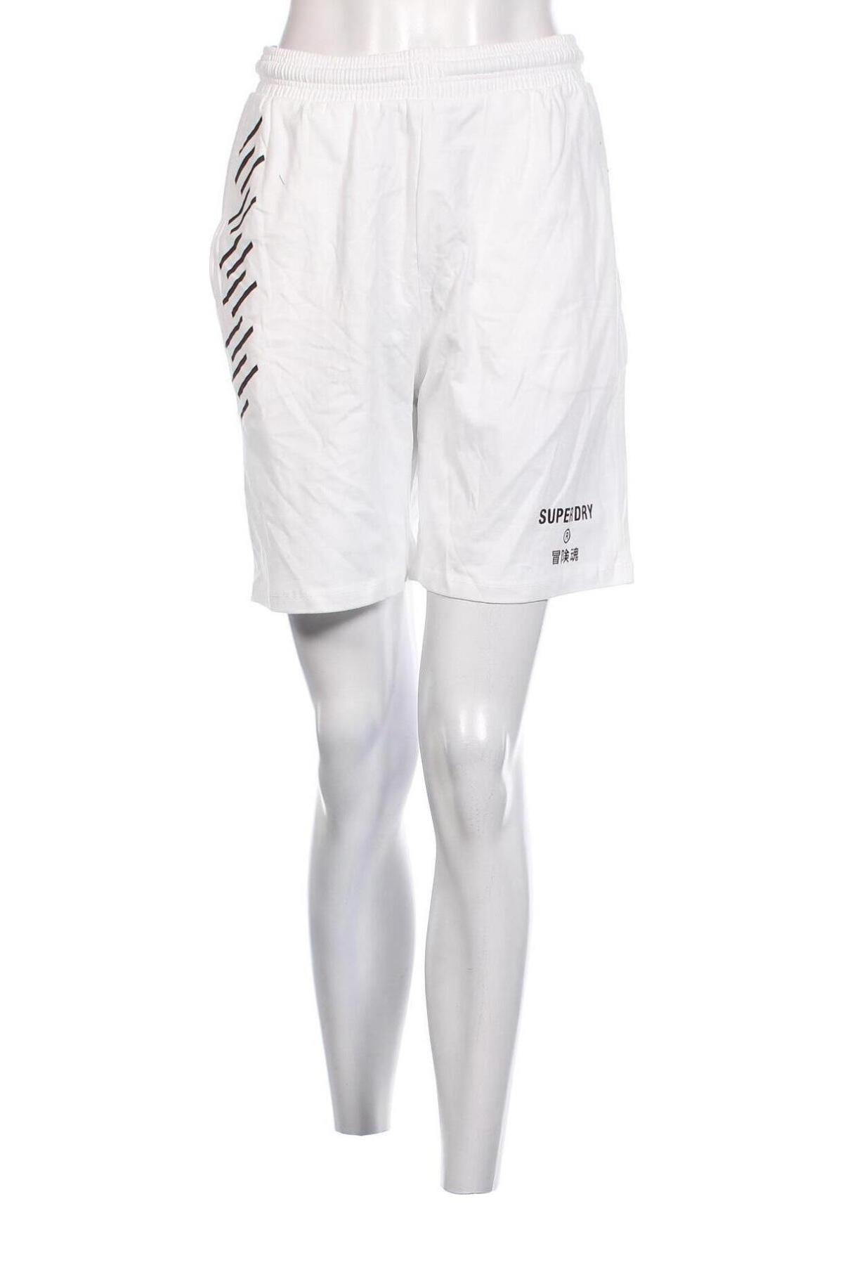 Дамски къс панталон Superdry, Размер M, Цвят Бял, Цена 24,48 лв.
