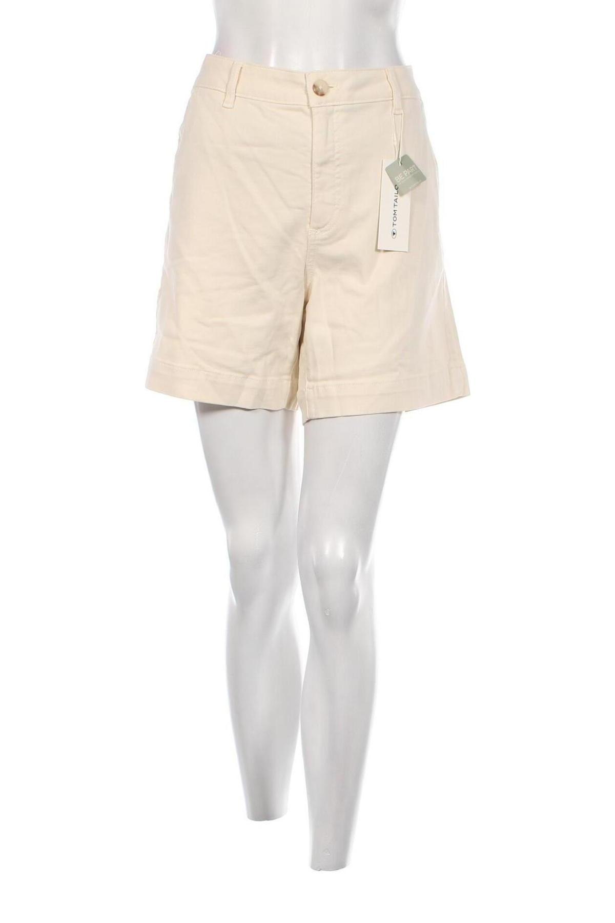Дамски къс панталон Tom Tailor, Размер XL, Цвят Екрю, Цена 72,00 лв.