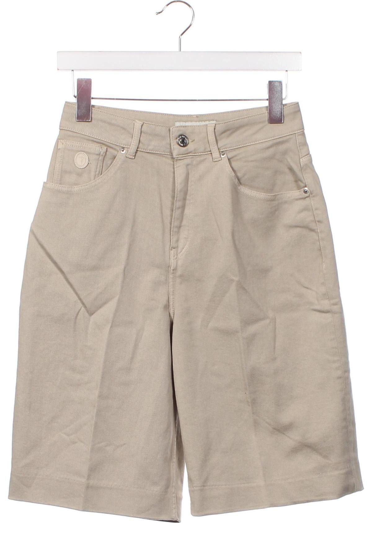Pantaloni scurți de femei Trussardi, Mărime XS, Culoare Bej, Preț 67,11 Lei