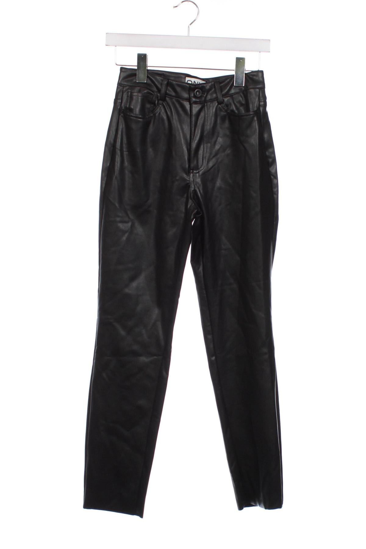 Pantaloni de piele pentru damă ONLY, Mărime S, Culoare Negru, Preț 69,28 Lei