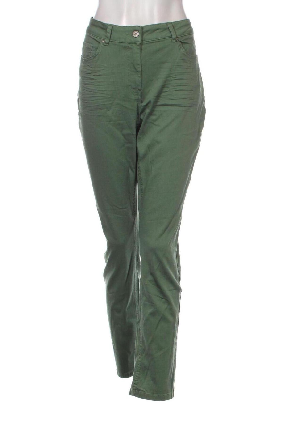 Дамски панталон Frapp, Размер L, Цвят Зелен, Цена 29,00 лв.