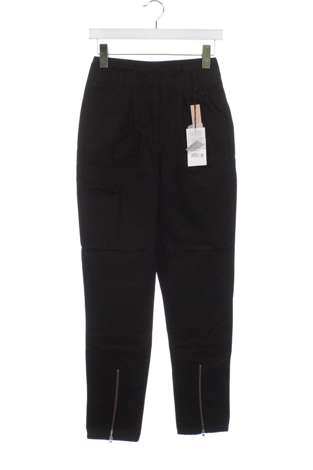 Pantaloni de femei NA-KD, Mărime XS, Culoare Negru, Preț 25,76 Lei