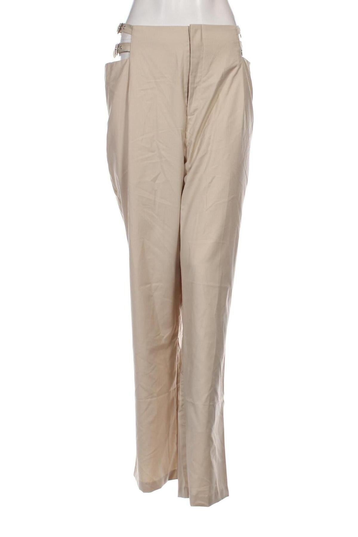 Pantaloni de femei Nly Trend, Mărime XL, Culoare Bej, Preț 39,34 Lei