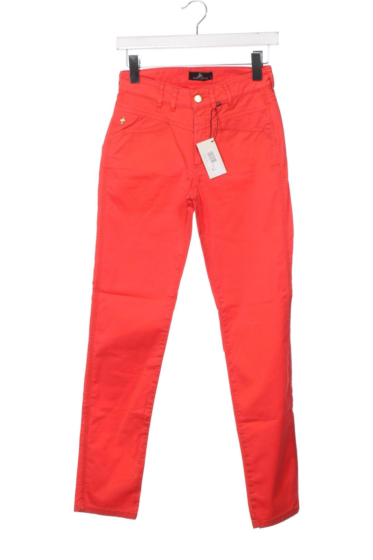 Γυναικείο παντελόνι One Step, Μέγεθος XS, Χρώμα Κόκκινο, Τιμή 8,86 €