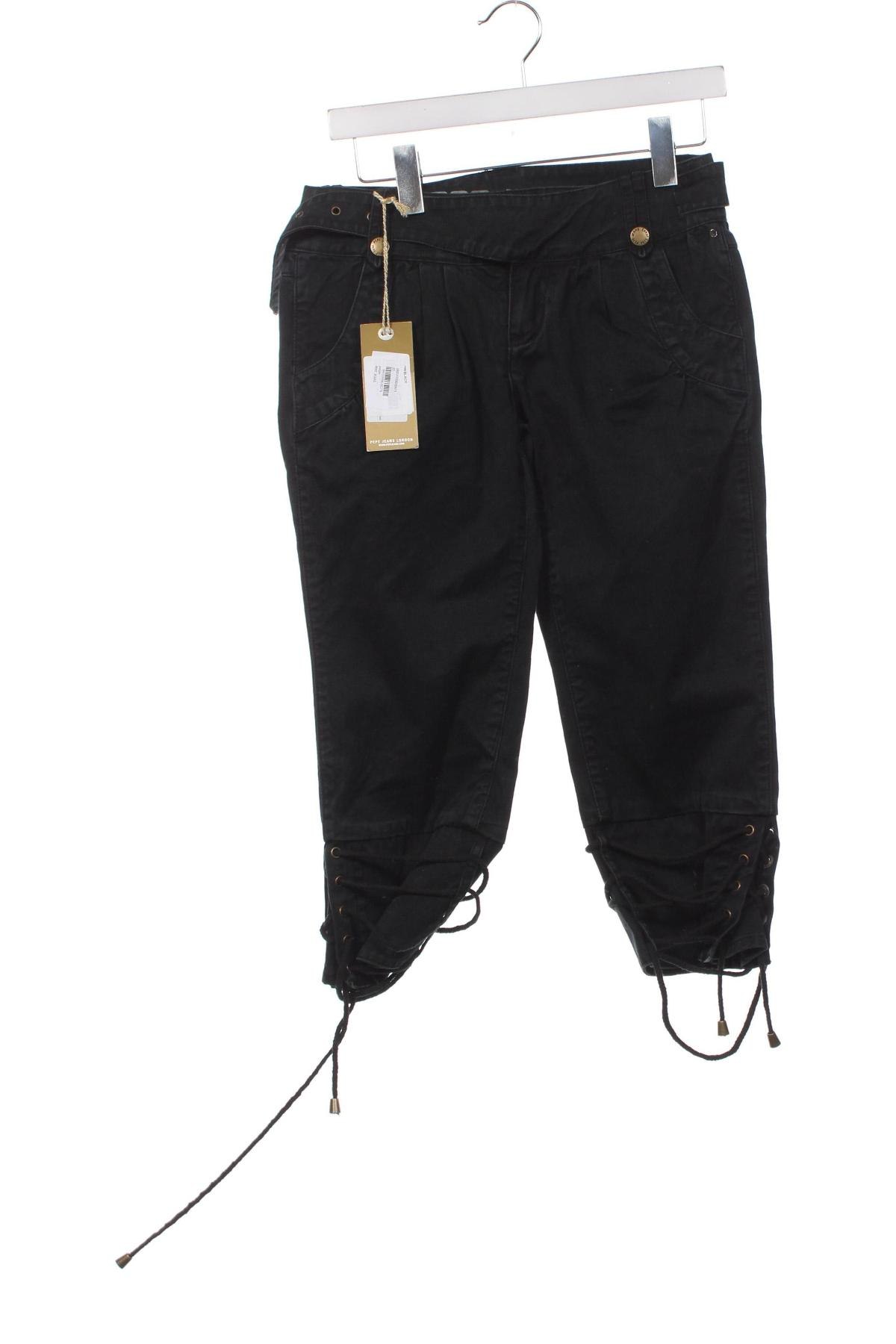 Дамски панталон Pepe Jeans, Размер XS, Цвят Черен, Цена 18,98 лв.