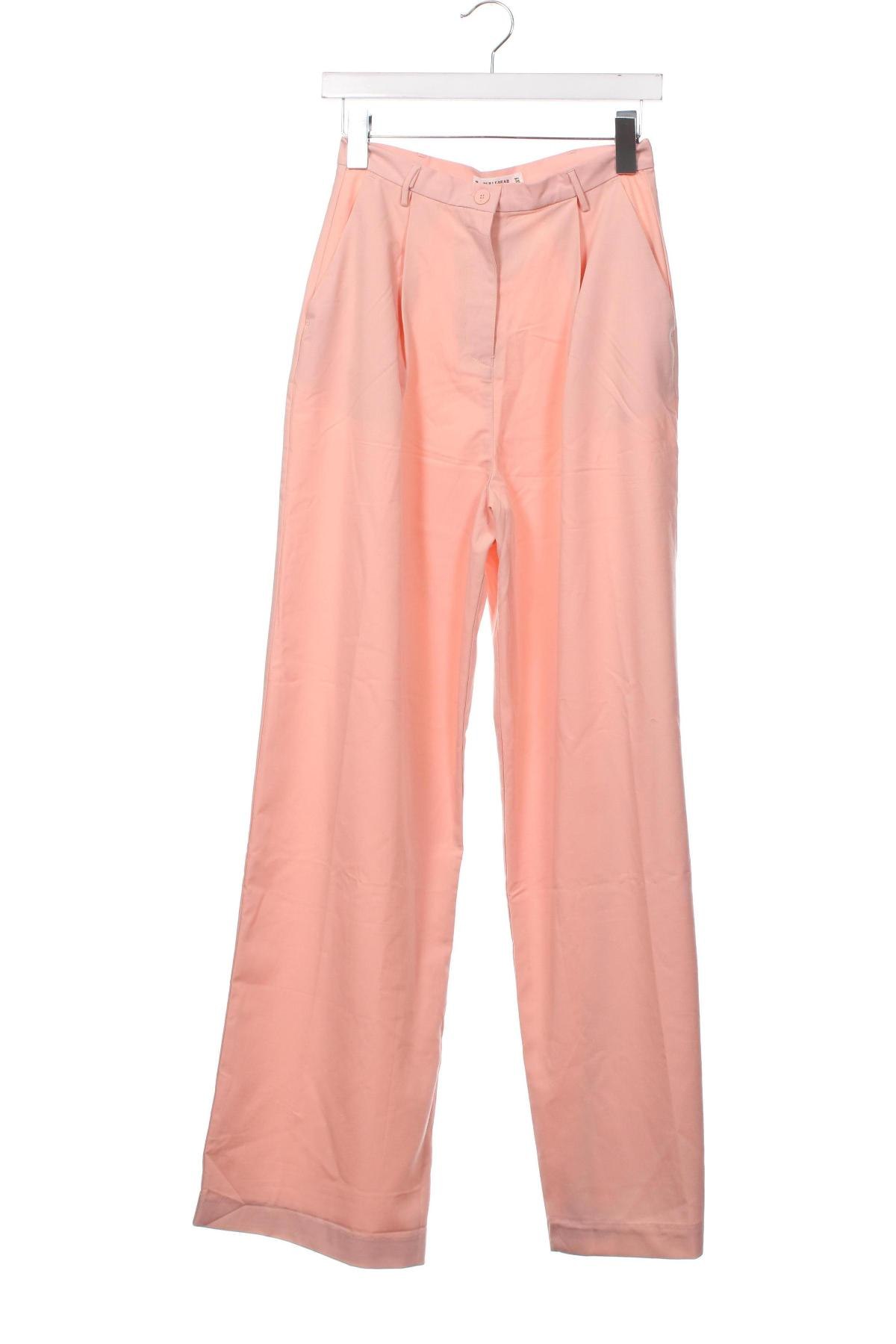 Дамски панталон Pull&Bear, Размер XS, Цвят Розов, Цена 46,00 лв.