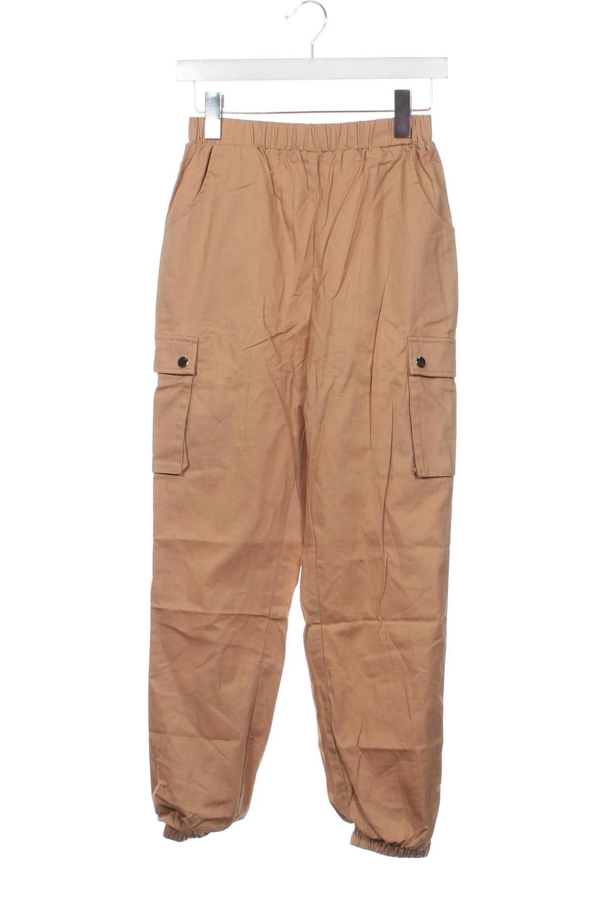Дамски панталон SHEIN, Размер XS, Цвят Кафяв, Цена 14,26 лв.