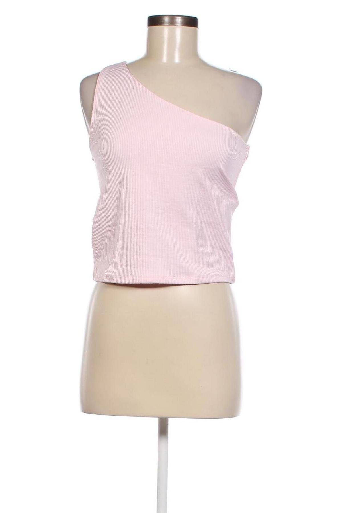 Damska koszulka na ramiączkach Gina Tricot, Rozmiar L, Kolor Różowy, Cena 25,91 zł