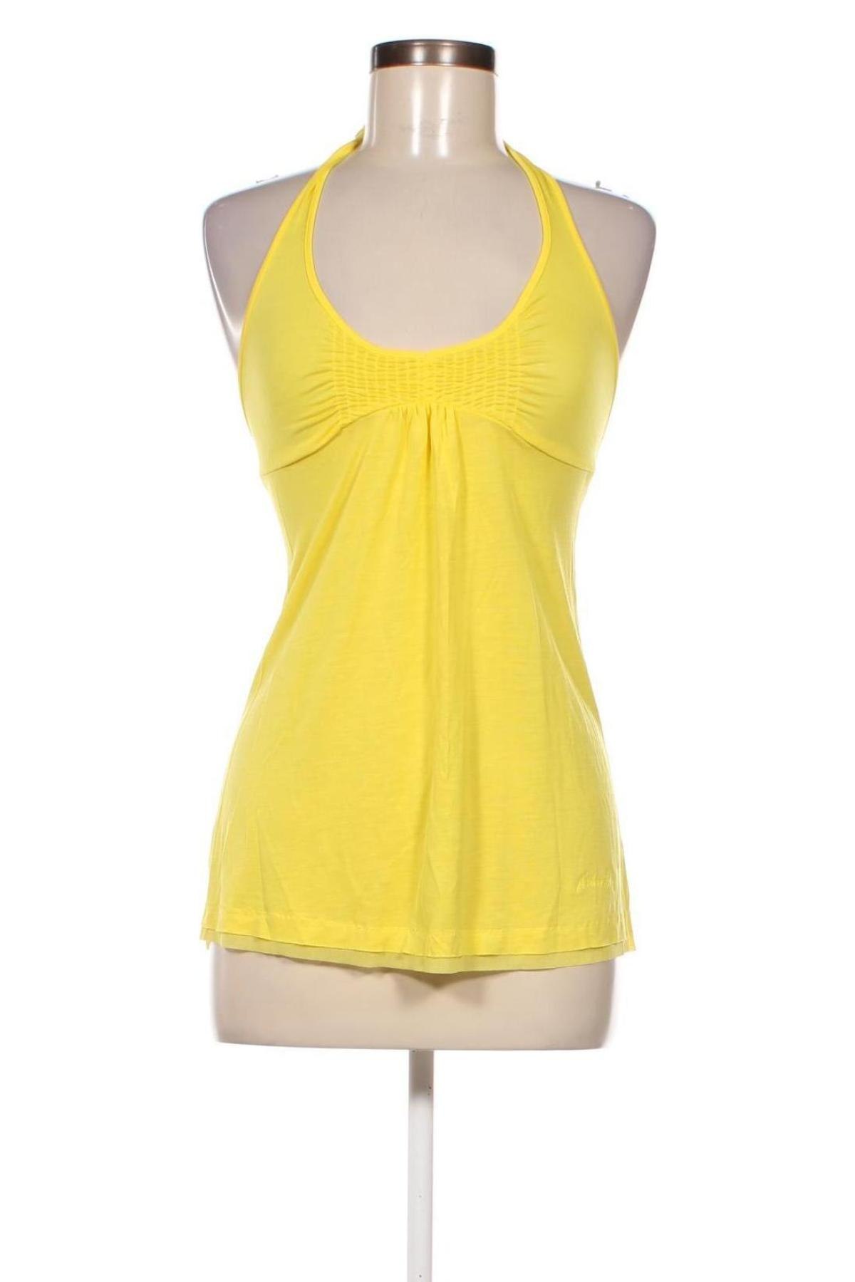Γυναικείο αμάνικο μπλουζάκι Miss Sixty, Μέγεθος XS, Χρώμα Κίτρινο, Τιμή 6,28 €