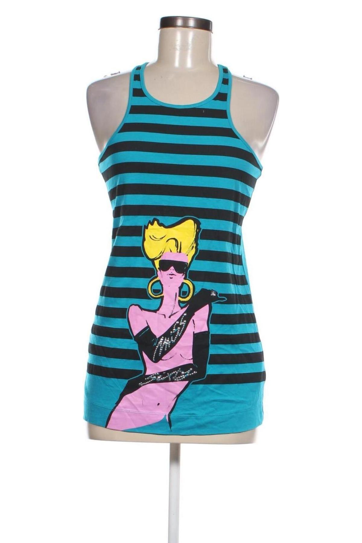 Γυναικείο αμάνικο μπλουζάκι Miss Sixty, Μέγεθος S, Χρώμα Μπλέ, Τιμή 8,07 €