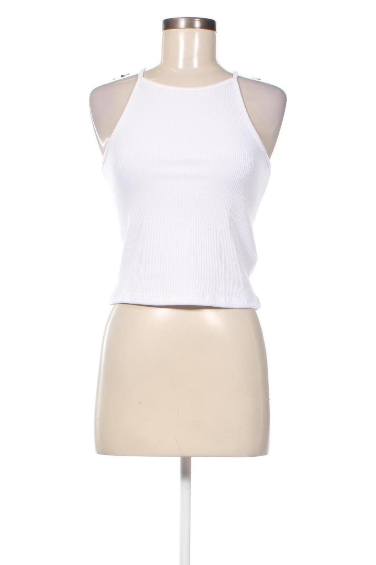 Γυναικείο αμάνικο μπλουζάκι Pieces, Μέγεθος M, Χρώμα Λευκό, Τιμή 5,29 €