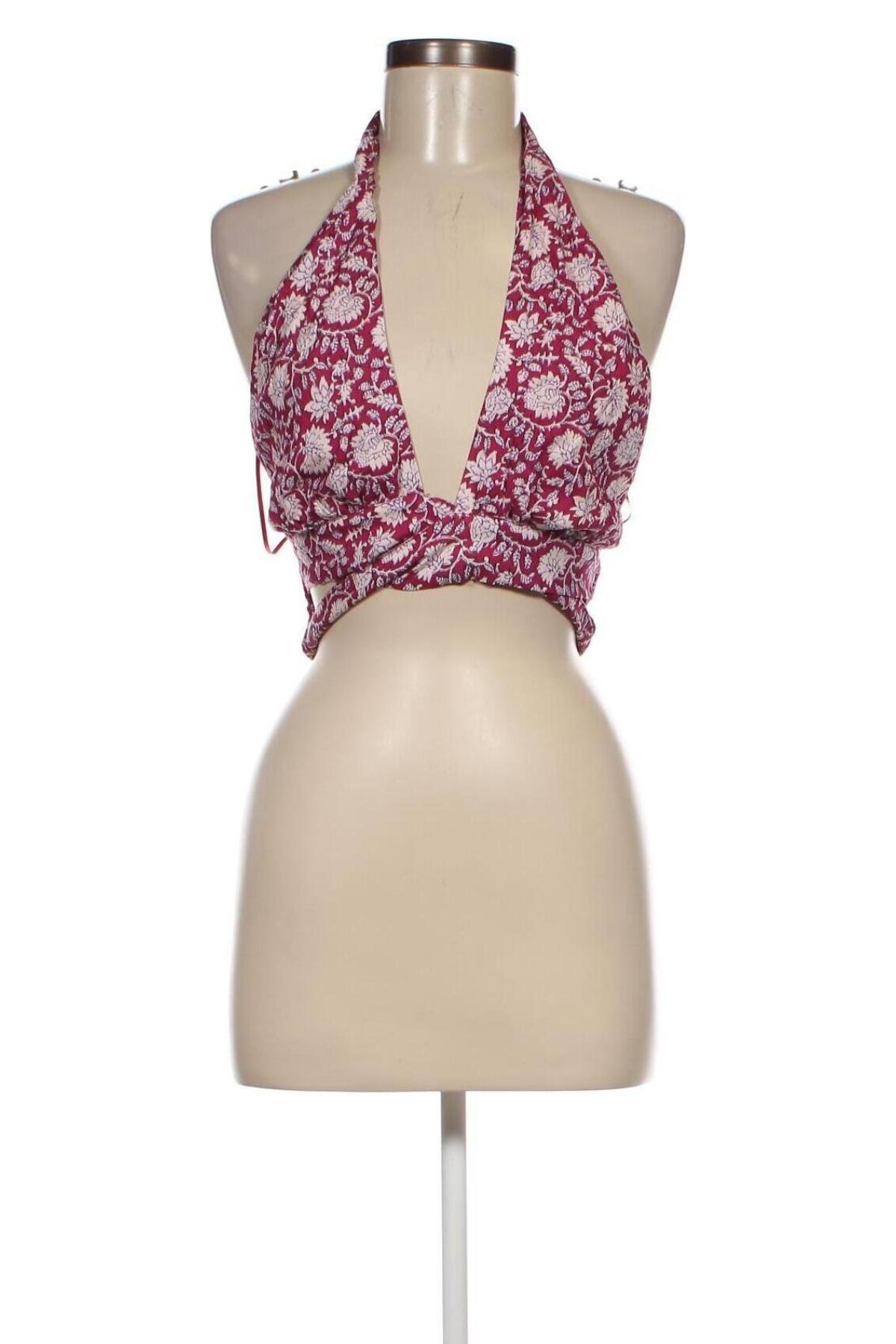 Γυναικείο αμάνικο μπλουζάκι Pull&Bear, Μέγεθος L, Χρώμα Πολύχρωμο, Τιμή 4,76 €