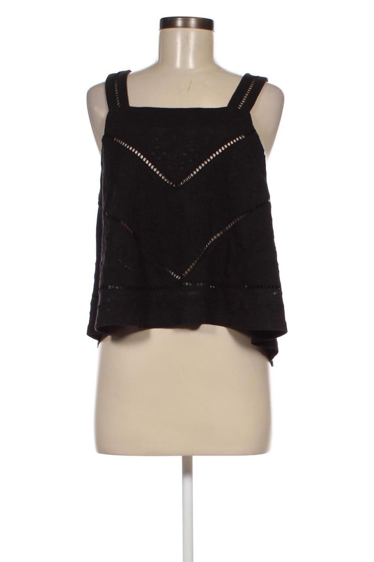Γυναικείο αμάνικο μπλουζάκι Superdry, Μέγεθος L, Χρώμα Μαύρο, Τιμή 15,46 €