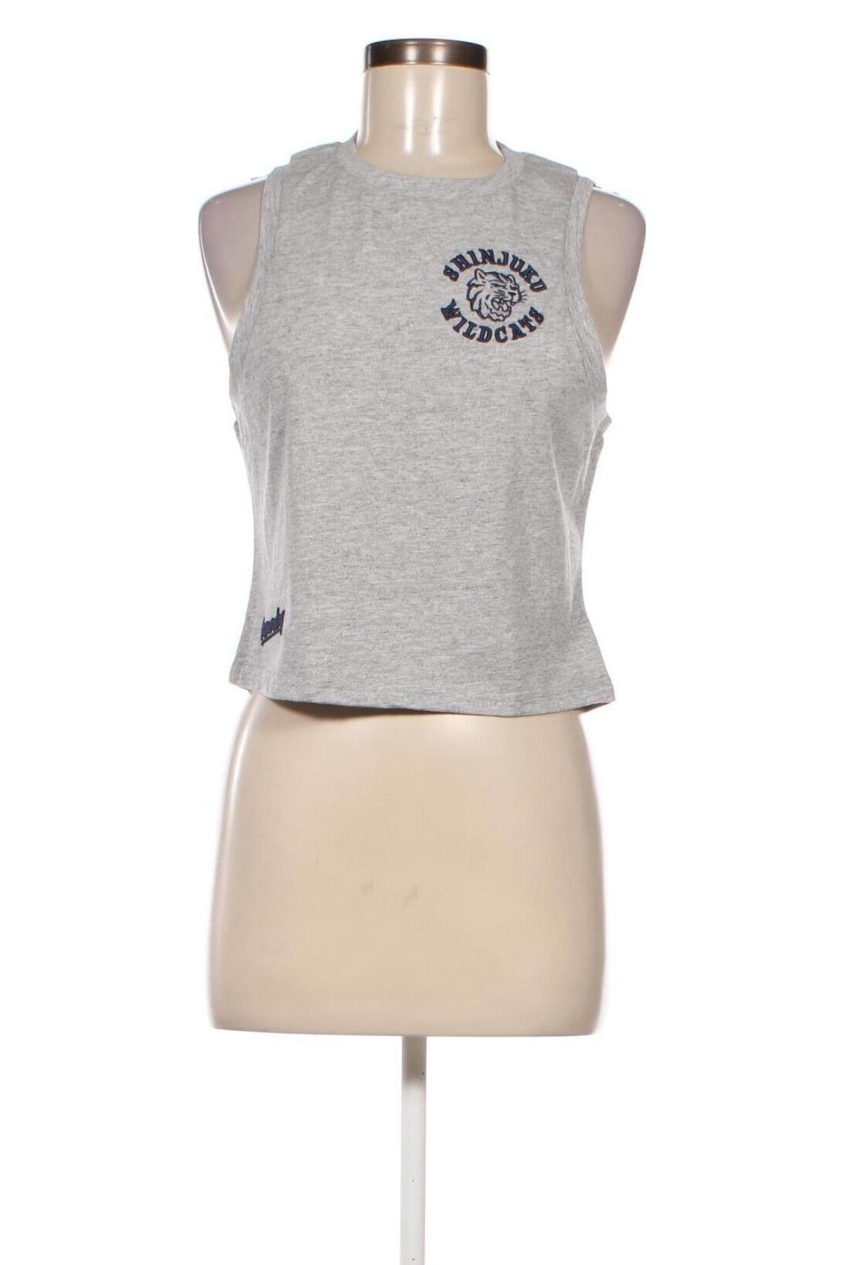 Γυναικείο αμάνικο μπλουζάκι Superdry, Μέγεθος XS, Χρώμα Γκρί, Τιμή 7,11 €