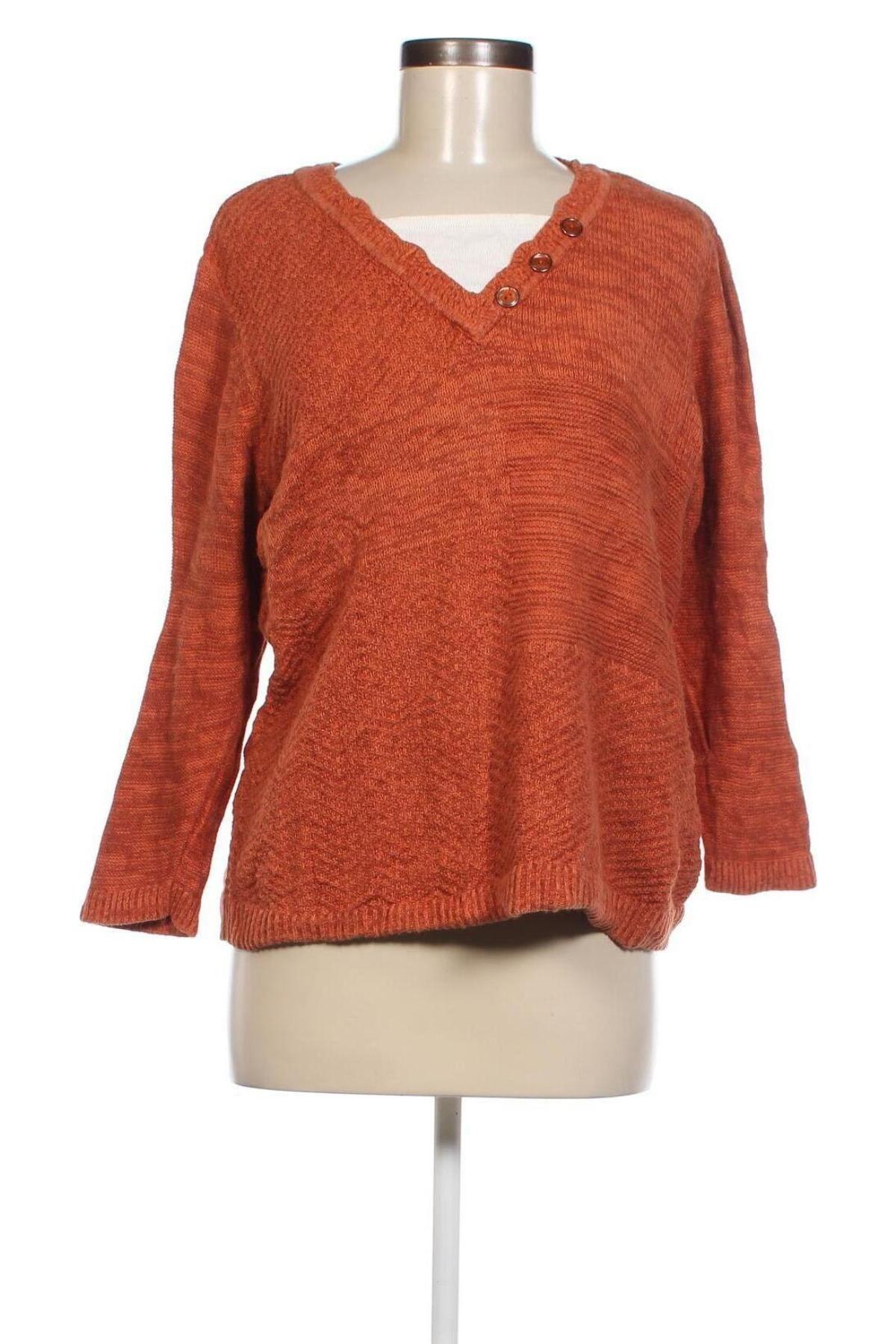 Γυναικείο πουλόβερ Christopher & Banks, Μέγεθος M, Χρώμα Πορτοκαλί, Τιμή 5,38 €