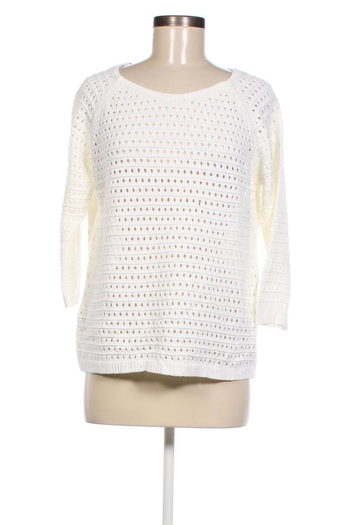 Дамски пуловер Laura Torelli, Размер M, Цвят Бял, Цена 5,80 лв.