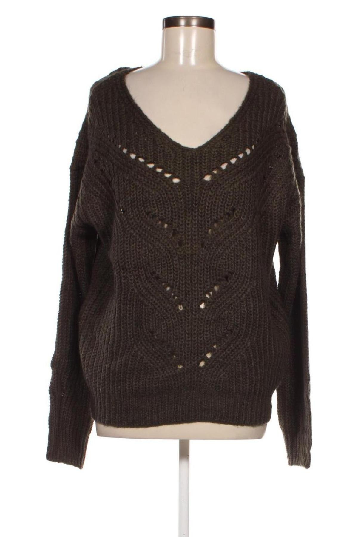 Дамски пуловер Liz Devy, Размер L, Цвят Зелен, Цена 7,83 лв.