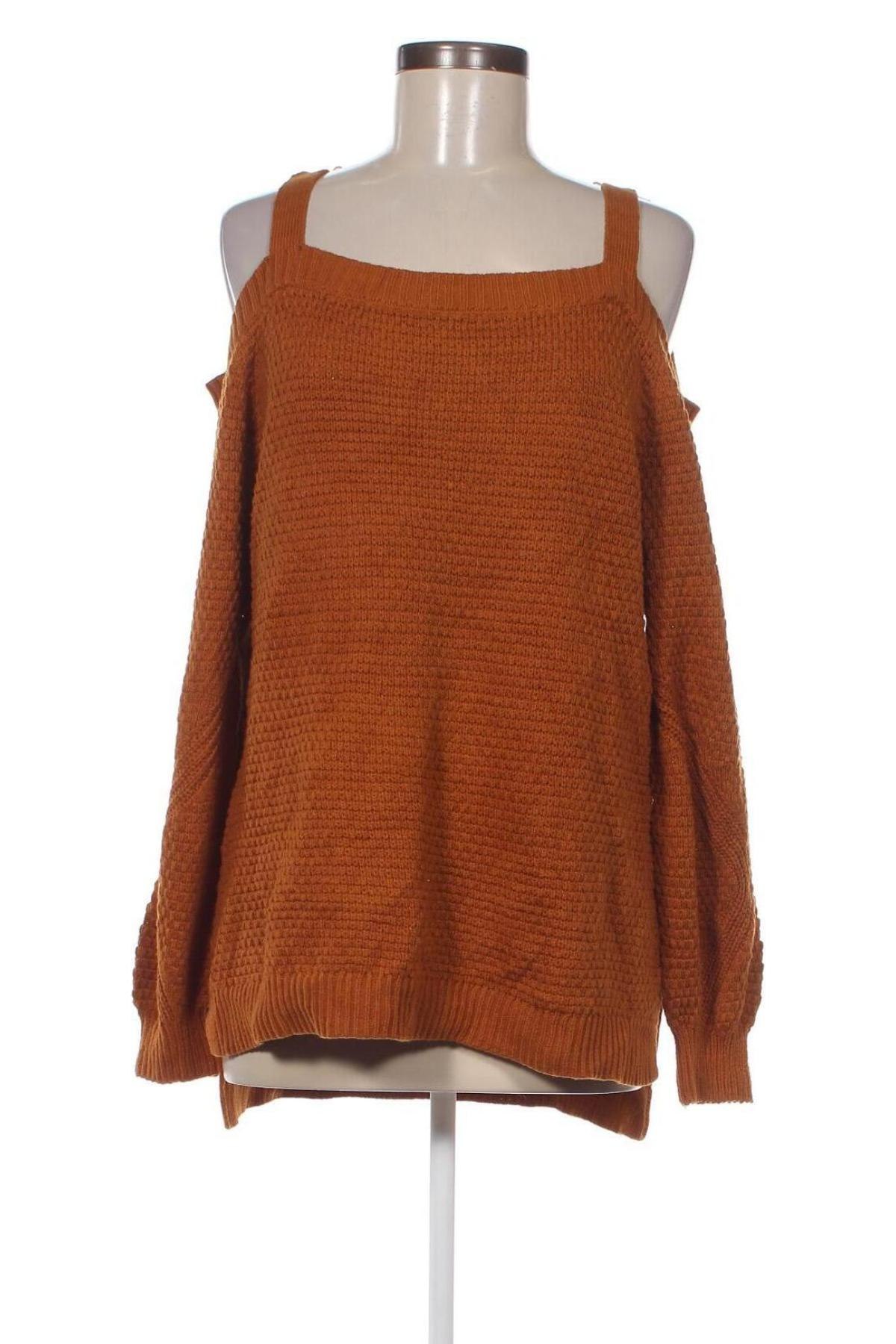 Дамски пуловер Maurices, Размер XL, Цвят Кафяв, Цена 10,15 лв.