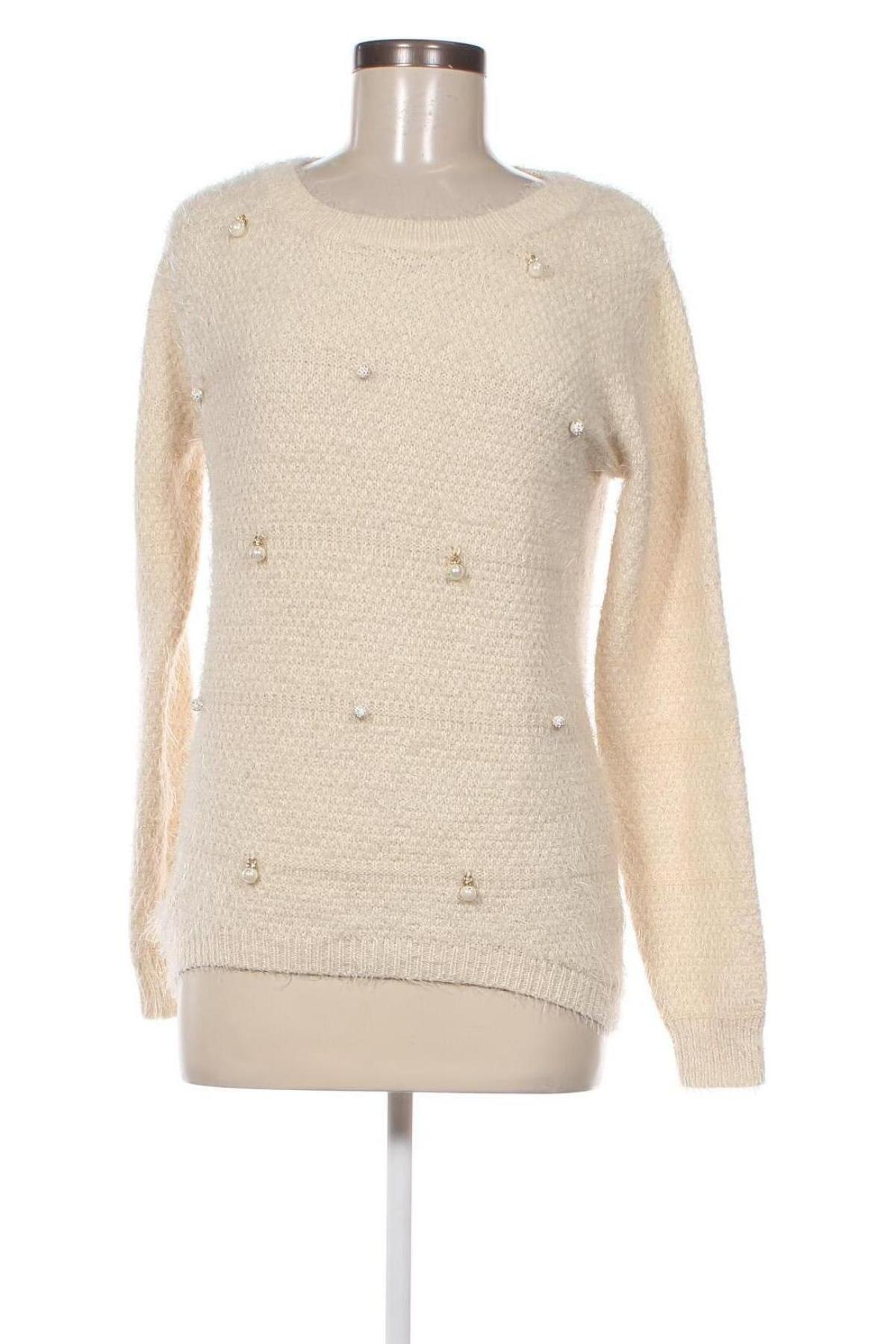 Γυναικείο πουλόβερ Miss Charm, Μέγεθος M, Χρώμα  Μπέζ, Τιμή 5,38 €