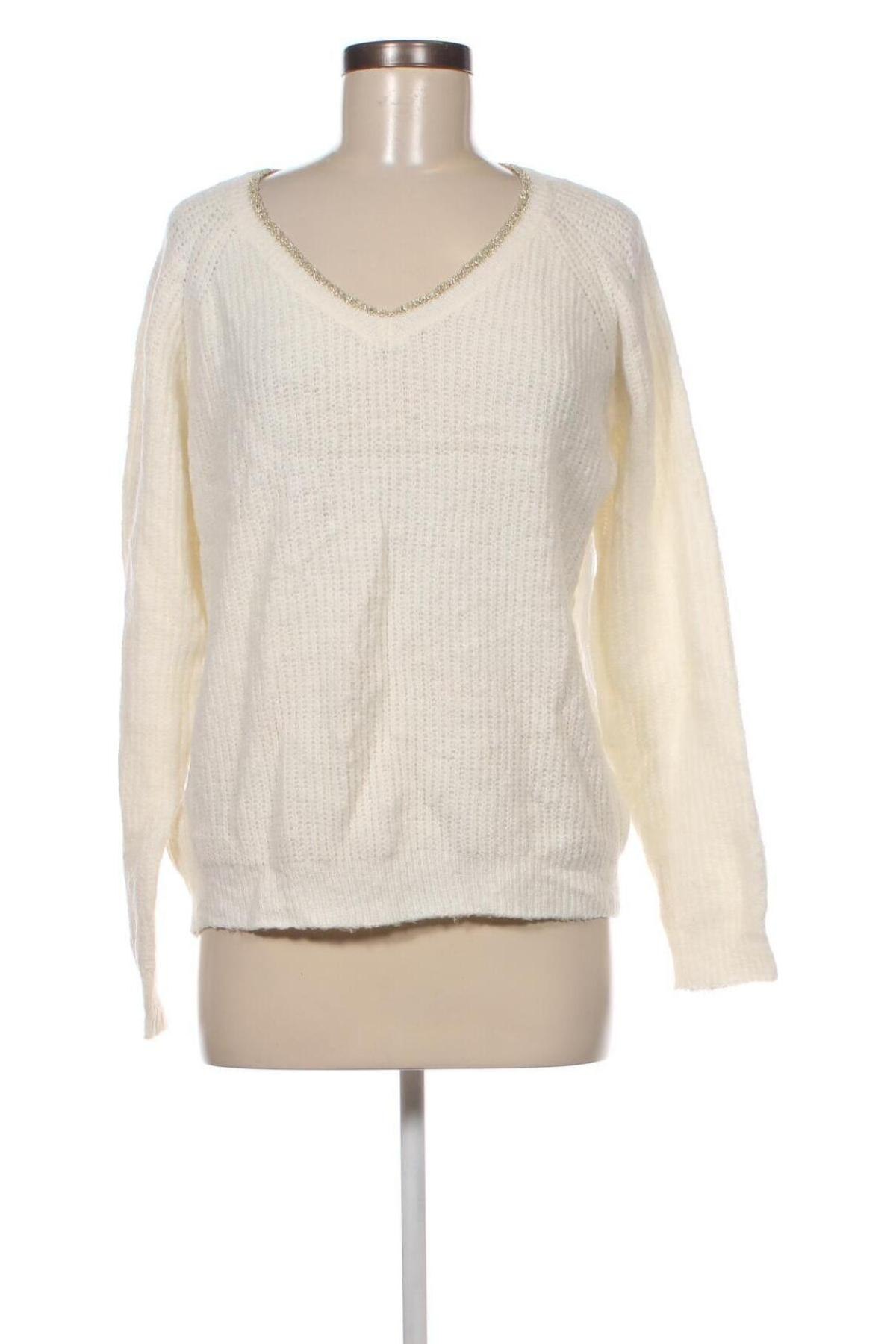 Дамски пуловер Monogram, Размер M, Цвят Екрю, Цена 8,00 лв.