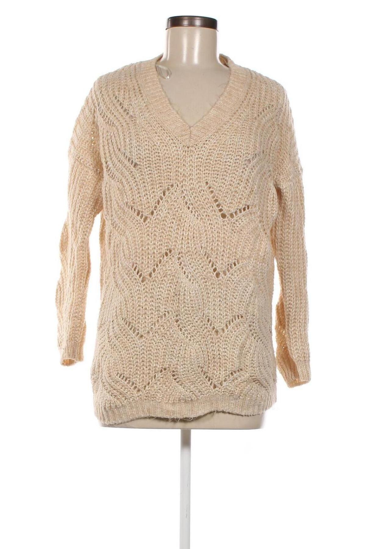 Дамски пуловер ONLY, Размер M, Цвят Бежов, Цена 6,00 лв.