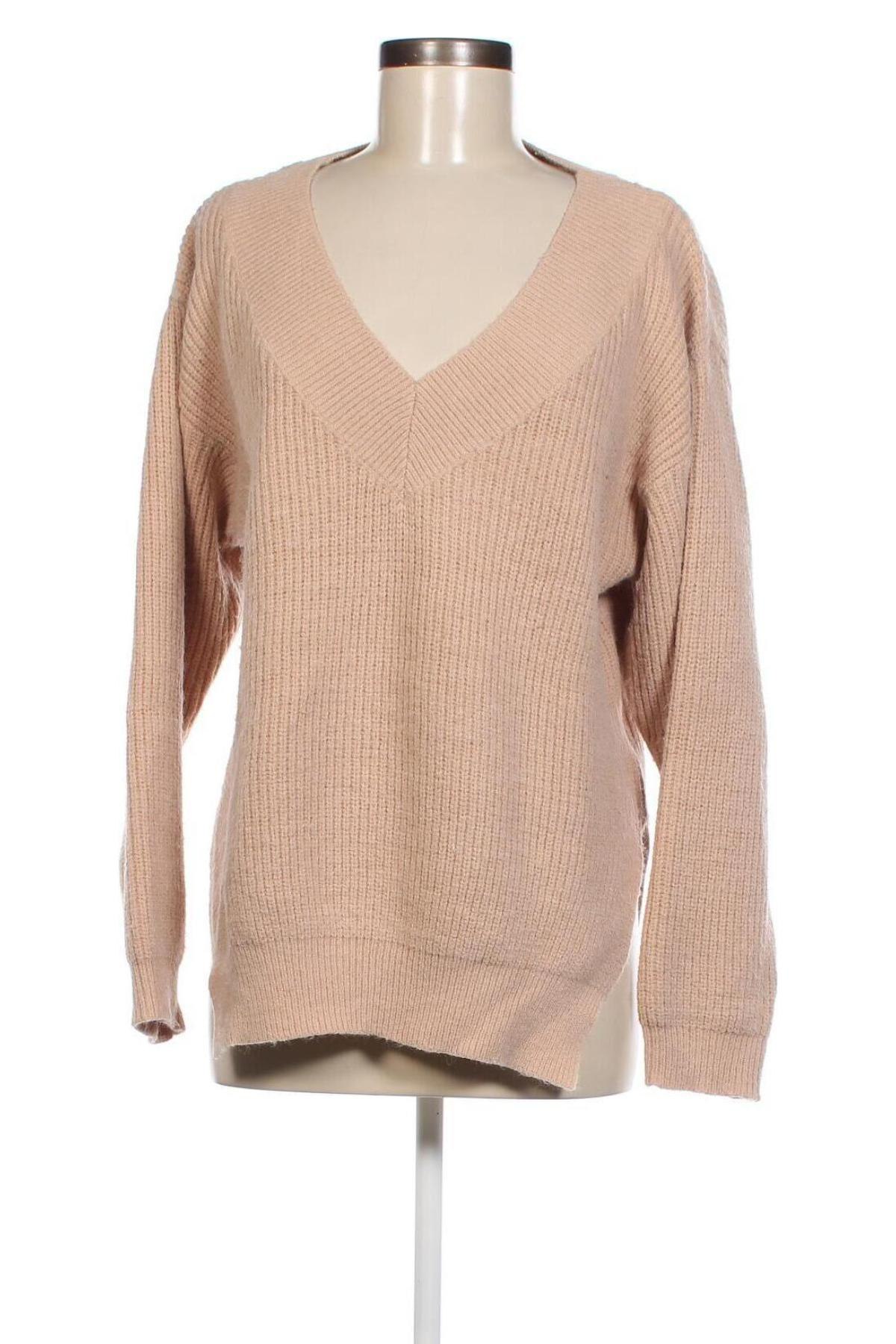 Γυναικείο πουλόβερ SHEIN, Μέγεθος S, Χρώμα  Μπέζ, Τιμή 4,31 €