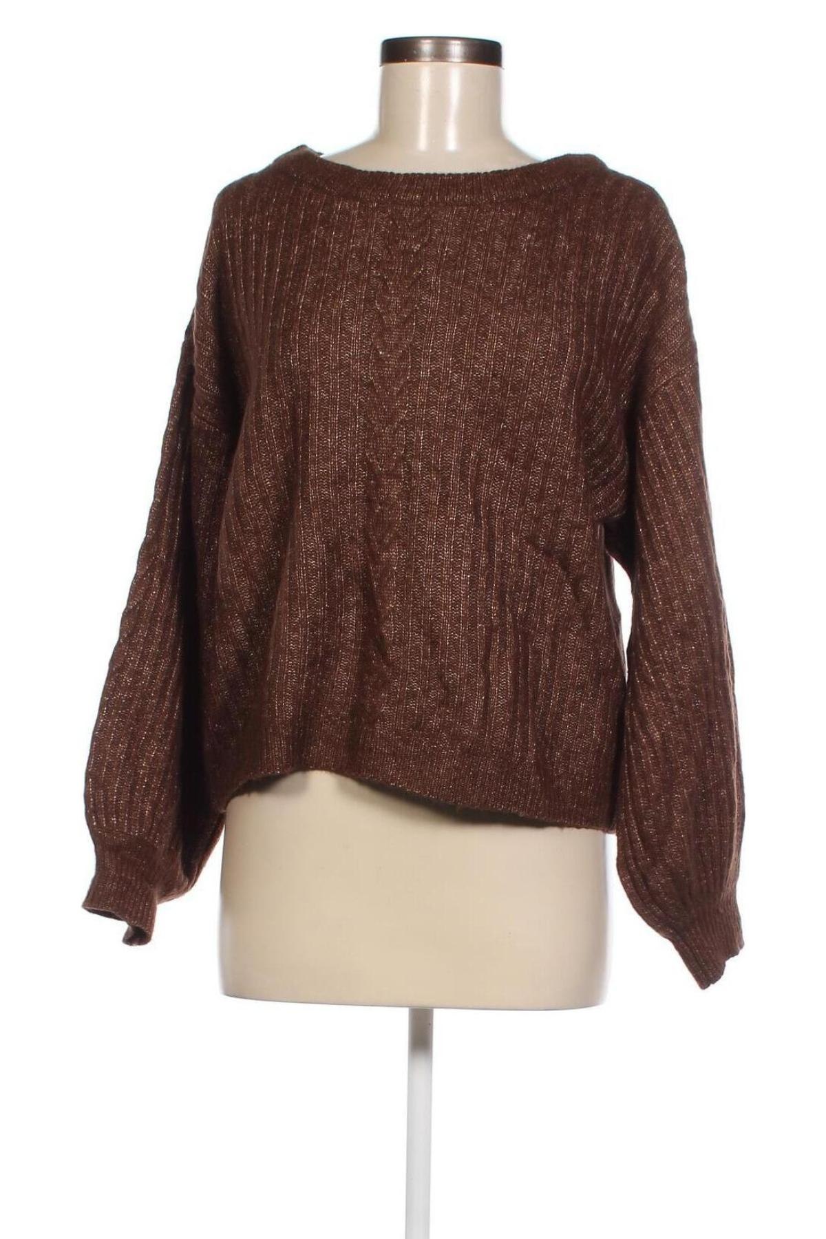 Дамски пуловер Tchibo, Размер S, Цвят Кафяв, Цена 10,15 лв.