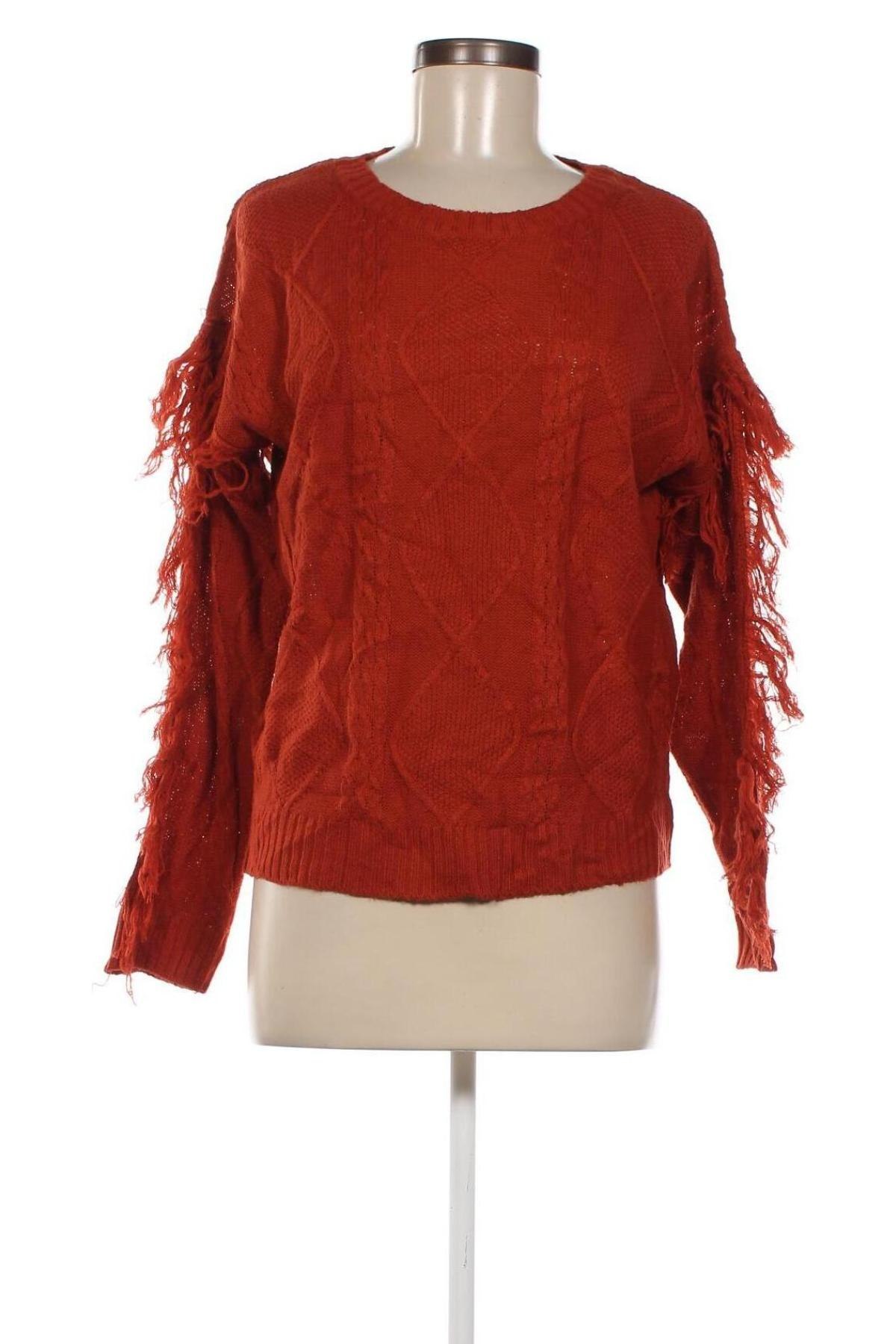 Damenpullover Trendy Threads, Größe L, Farbe Orange, Preis 2,00 €