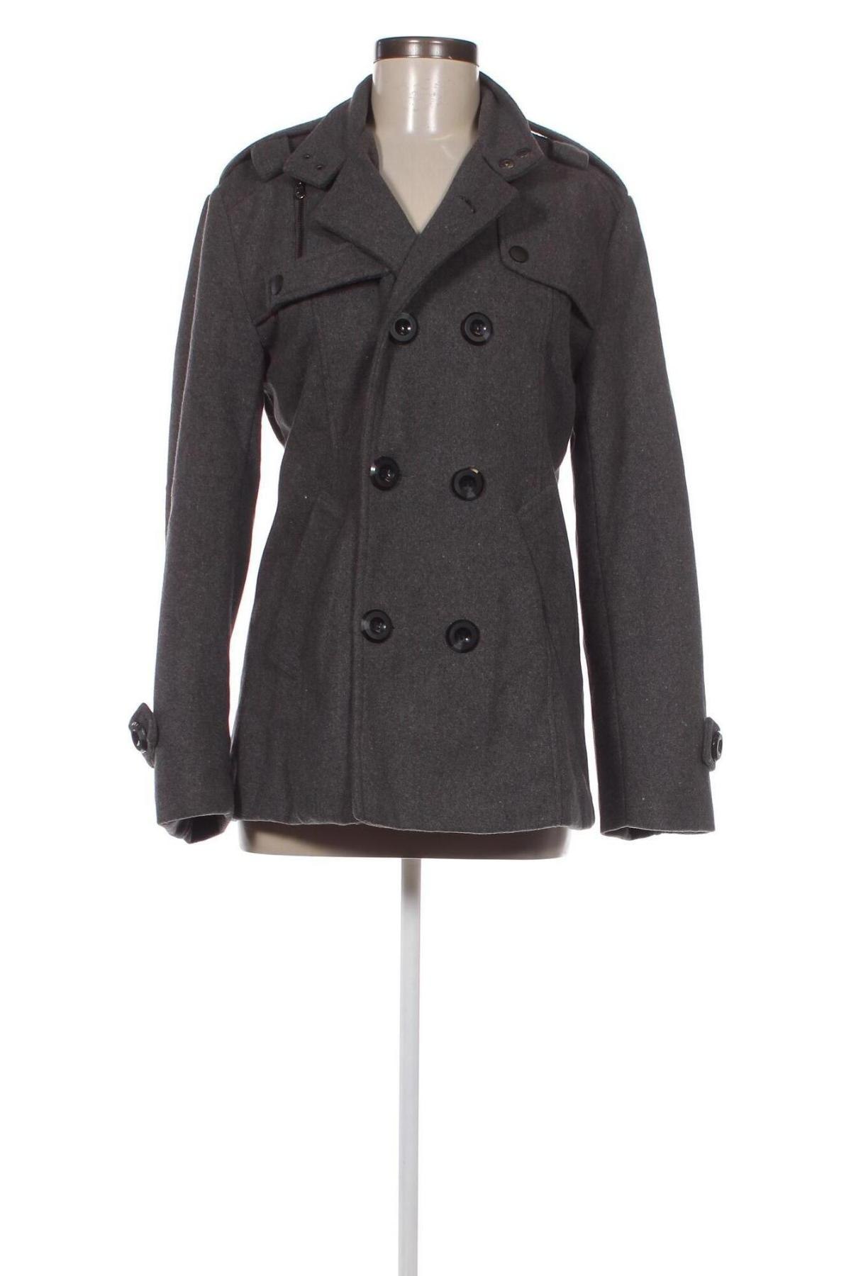 Дамско палто Aowofs, Размер M, Цвят Сив, Цена 37,45 лв.