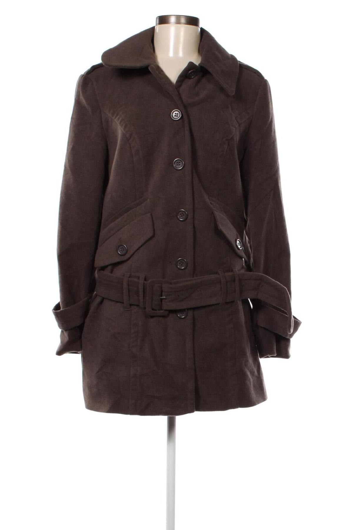 Γυναικείο παλτό Buffalo, Μέγεθος L, Χρώμα Καφέ, Τιμή 32,26 €
