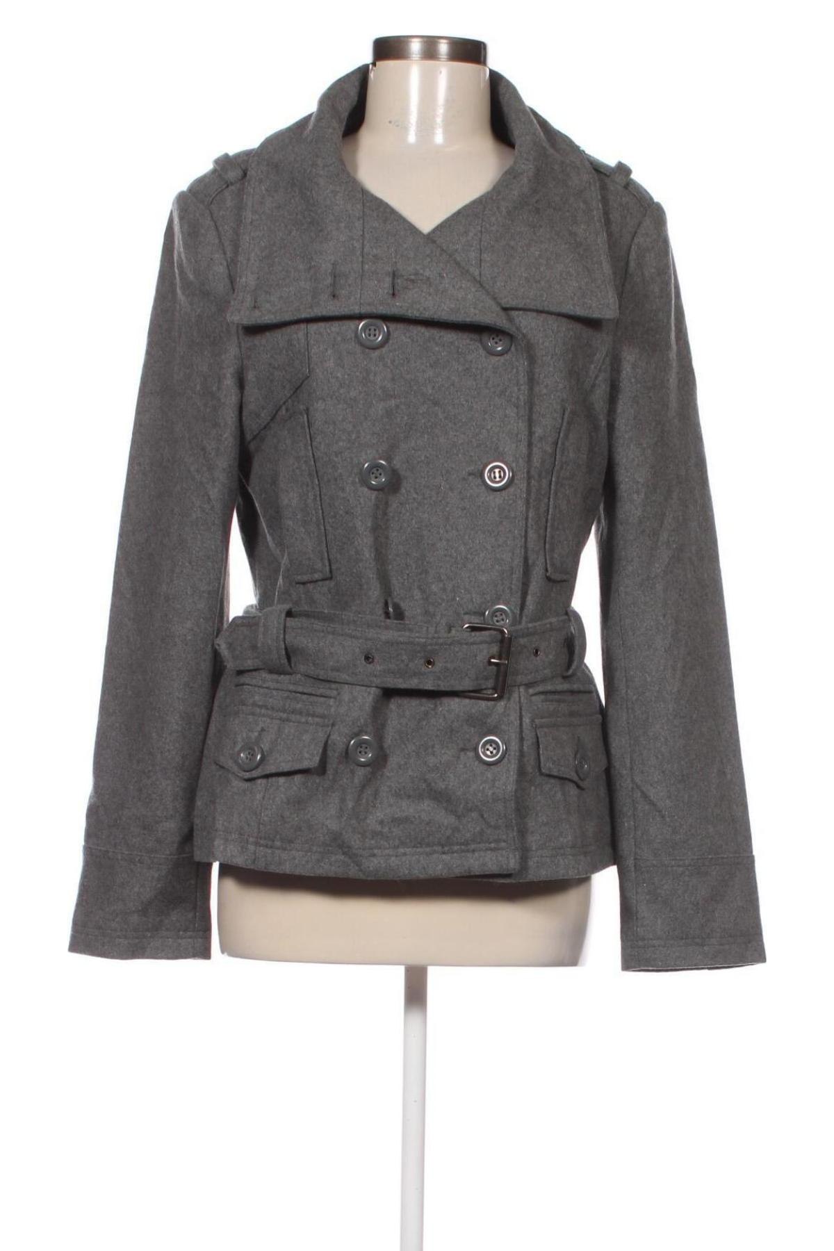 Γυναικείο παλτό Clockhouse, Μέγεθος L, Χρώμα Γκρί, Τιμή 23,17 €