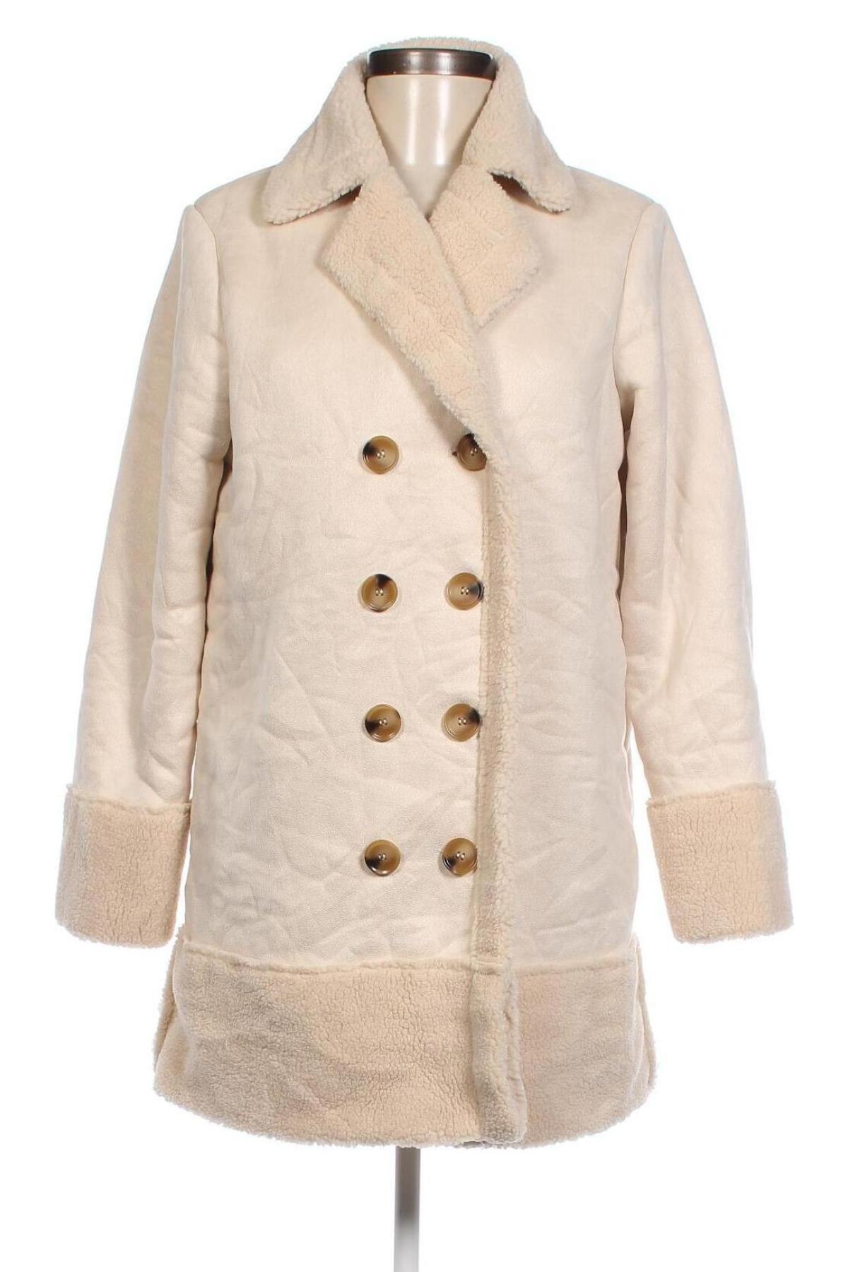 Dámský kabát  SHEIN, Velikost S, Barva Béžová, Cena  597,00 Kč