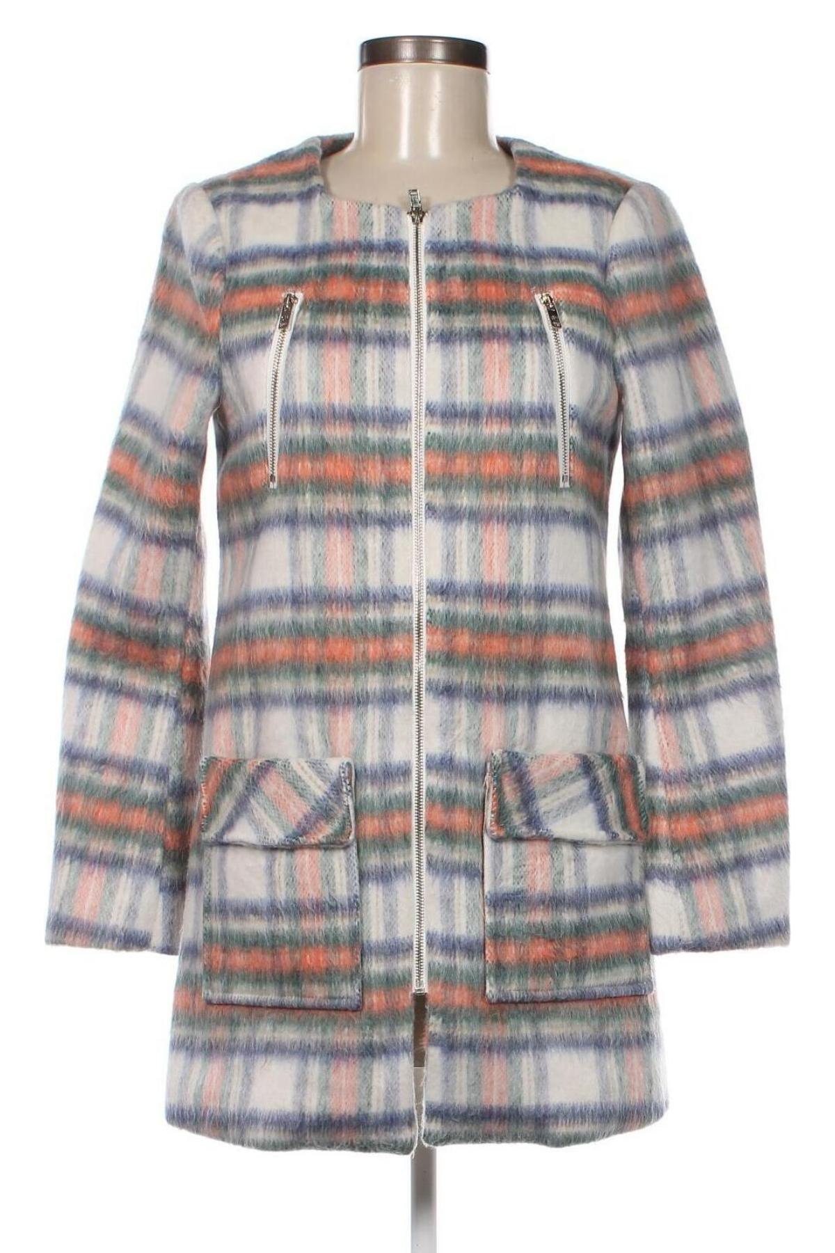 Γυναικείο παλτό Silvian Heach, Μέγεθος XXS, Χρώμα Πολύχρωμο, Τιμή 111,67 €