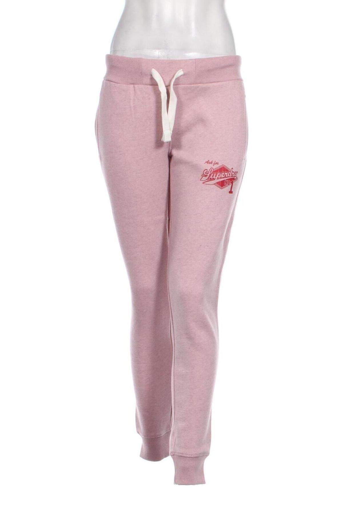 Γυναικείο αθλητικό παντελόνι Superdry, Μέγεθος M, Χρώμα Ρόζ , Τιμή 39,69 €