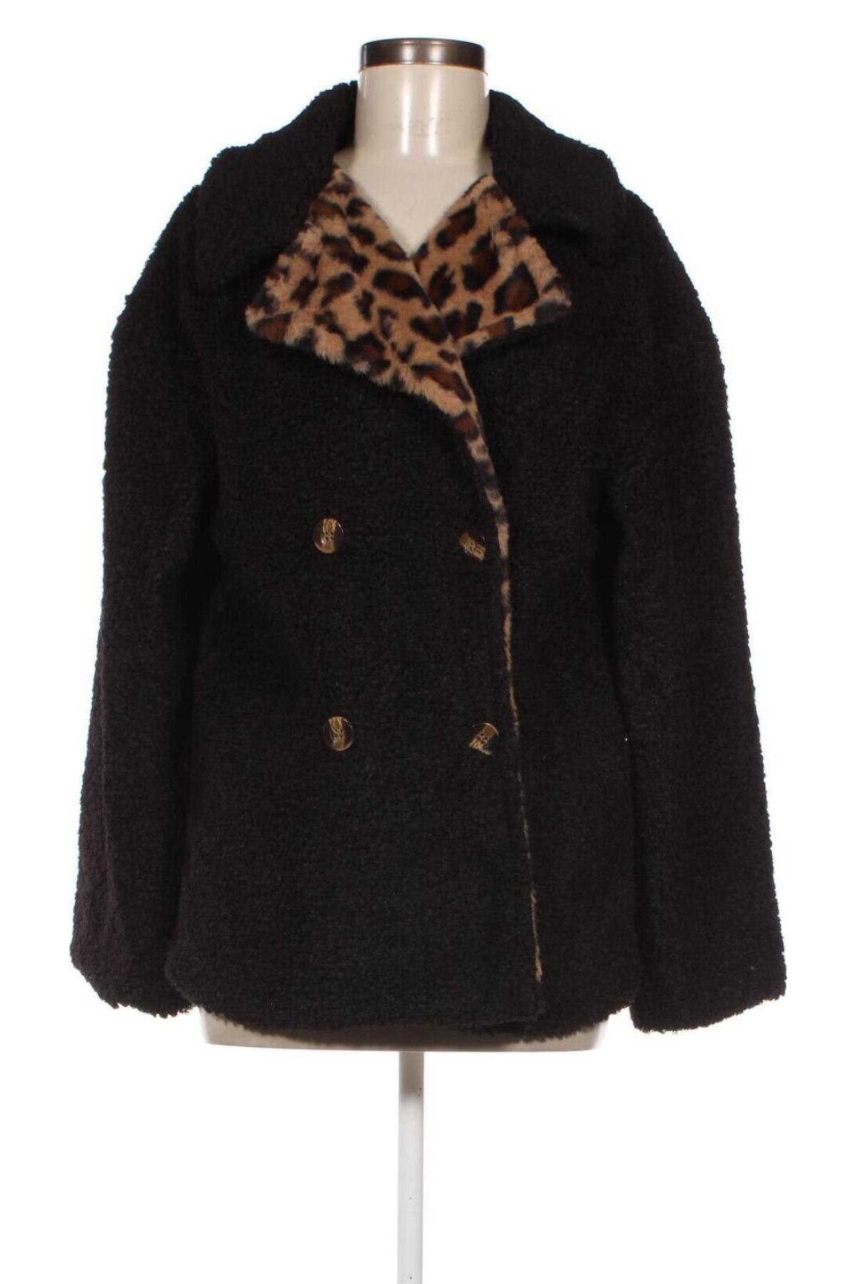 Γυναικείο μπουφάν SHEIN, Μέγεθος L, Χρώμα Μαύρο, Τιμή 7,42 €